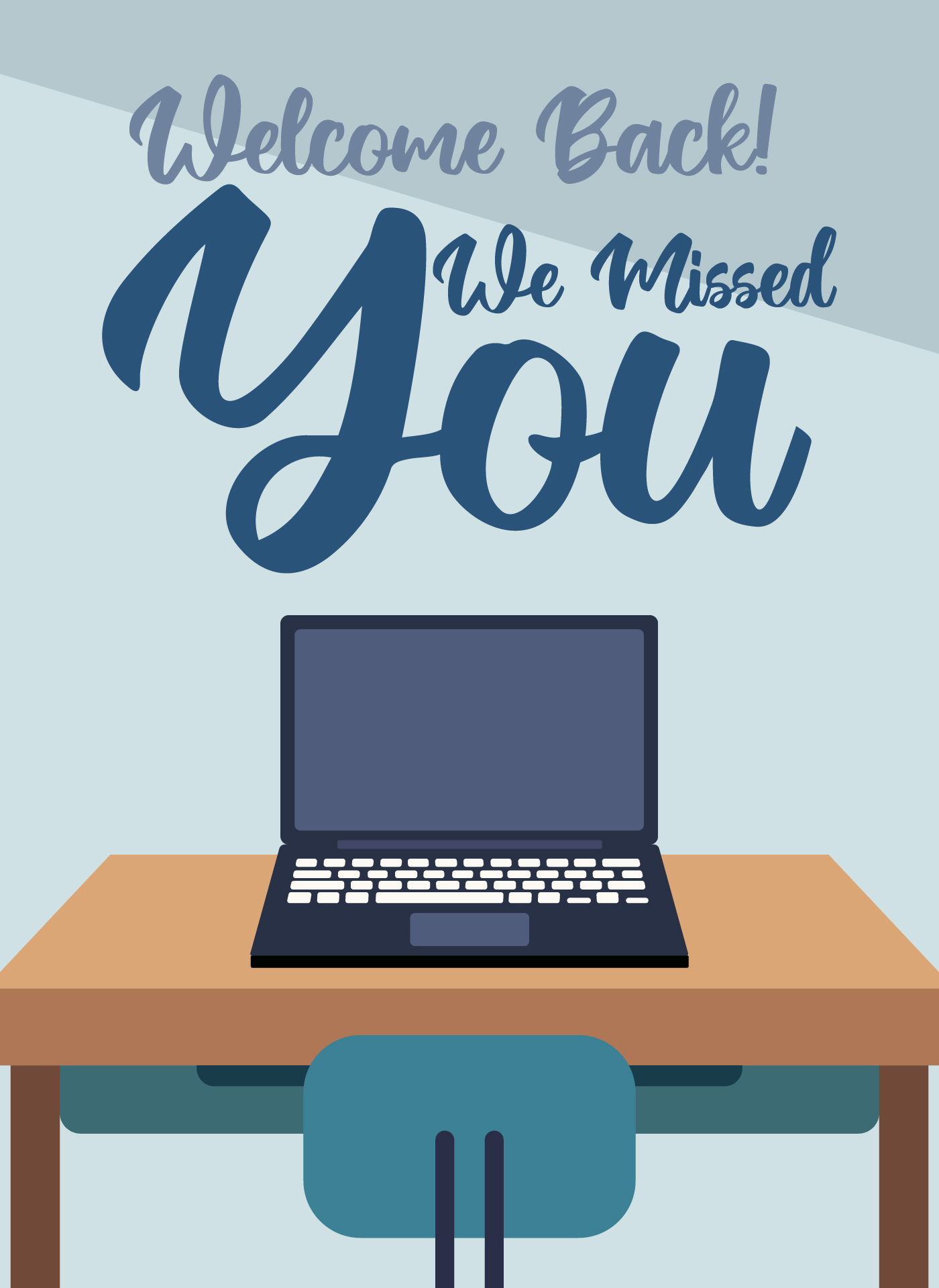 Welcome Back We Missed You Cards for Office