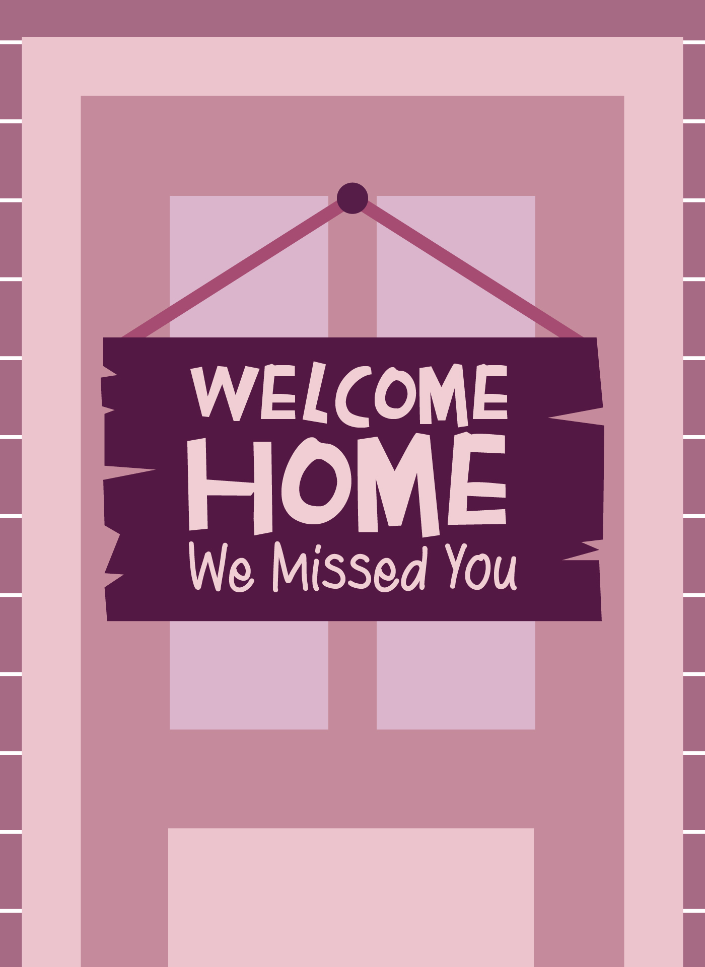 Welcome Home We Missed You Printable Cards