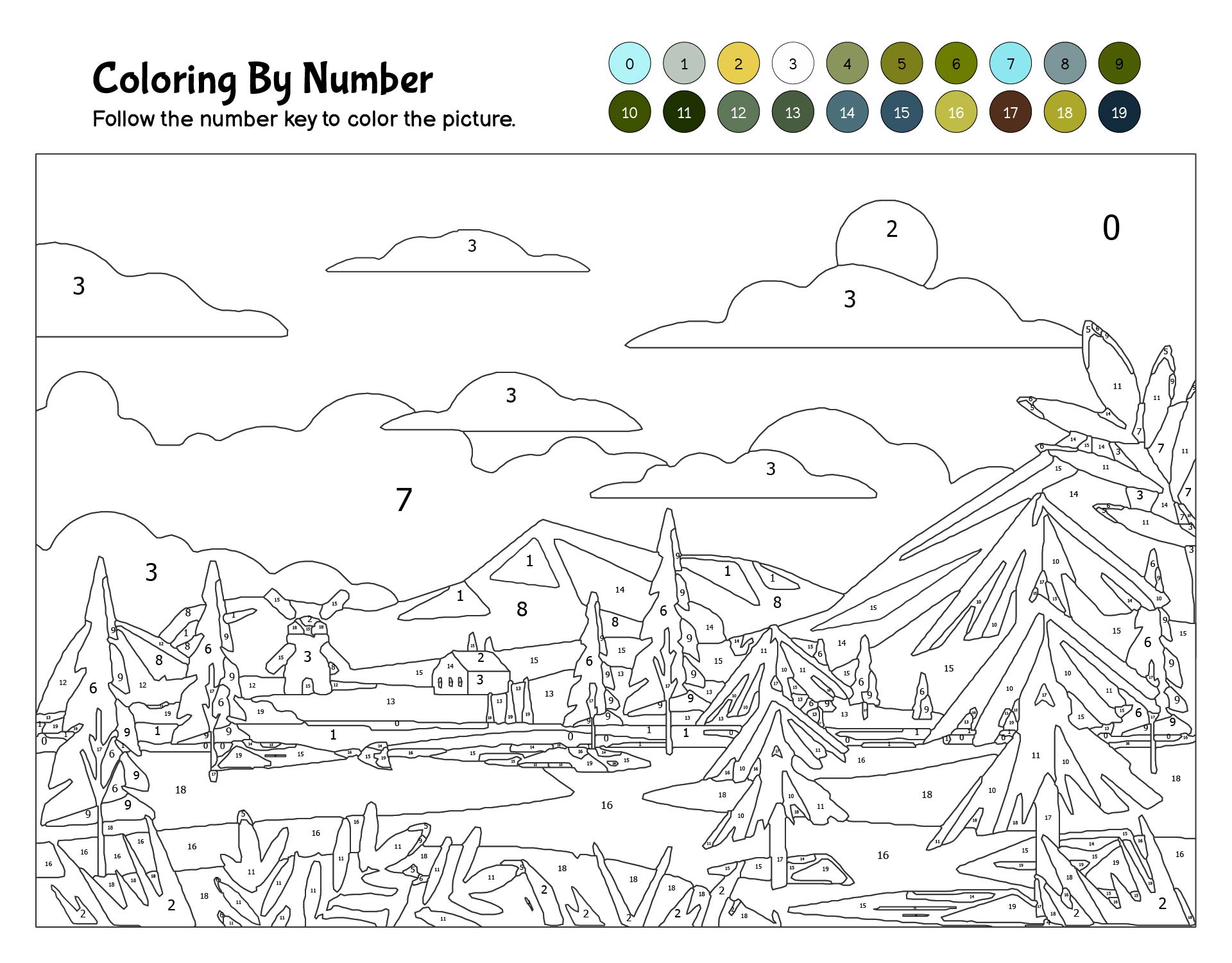Advanced Color By Number For Adult