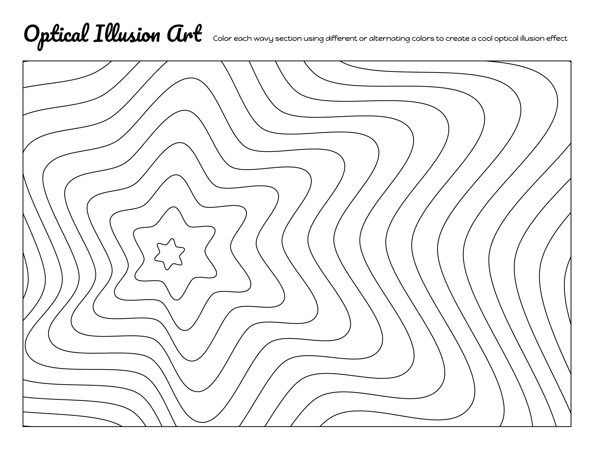 Printable Optical Illusion Worksheets For Students Printable Optical Illusion Worksheets For Students