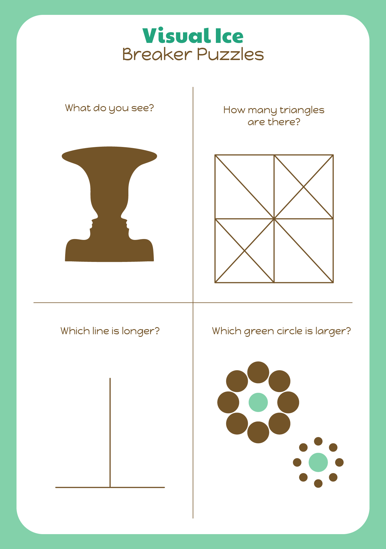 Visual Ice Breaker Puzzles Visual Ice Breaker Puzzles