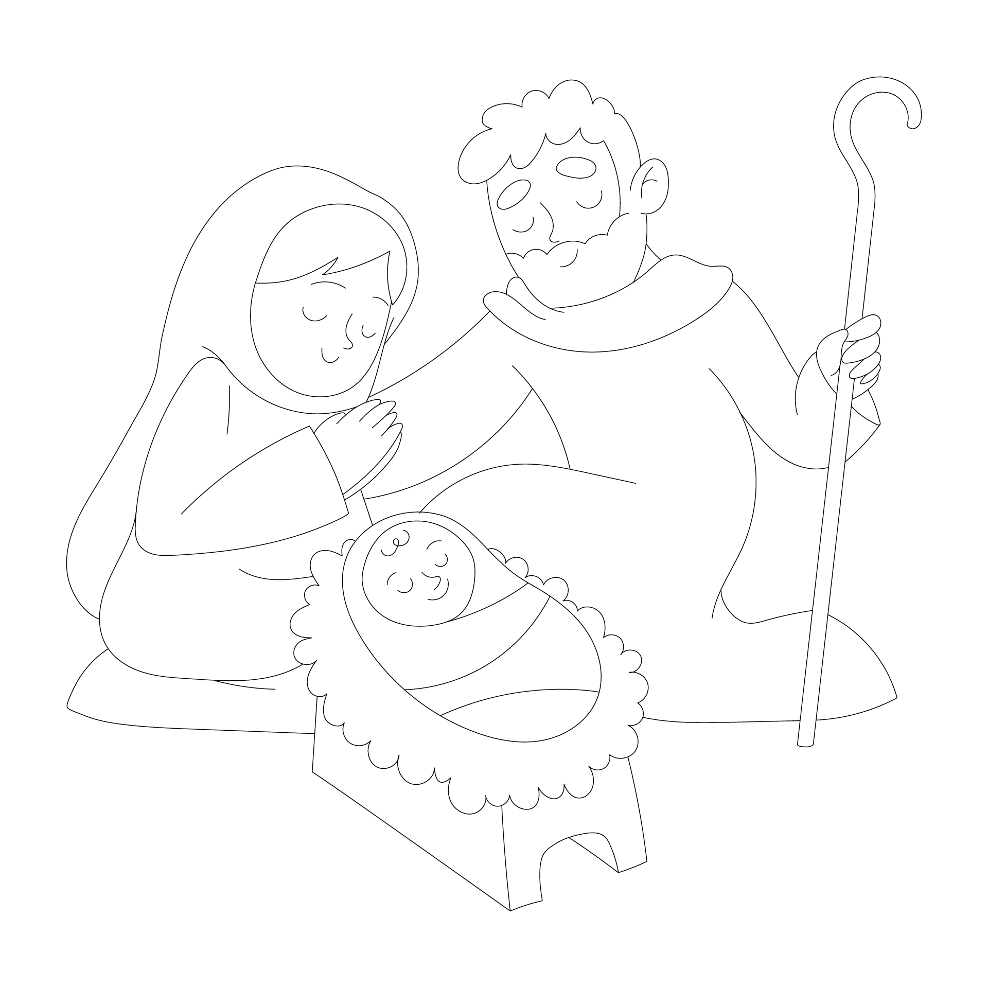 Christmas Bible Coloring Pages