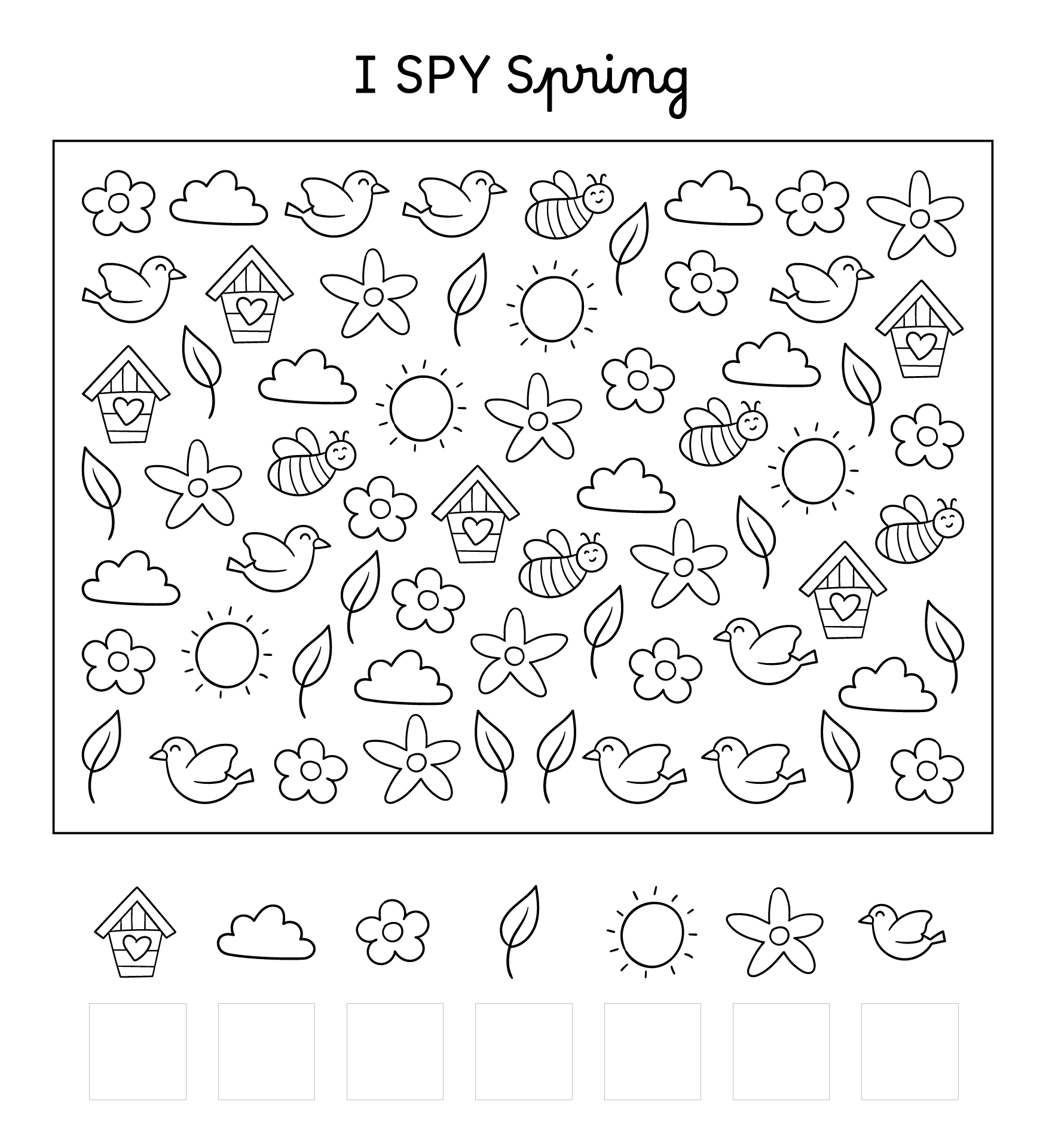 Spring Seek And Find Printables