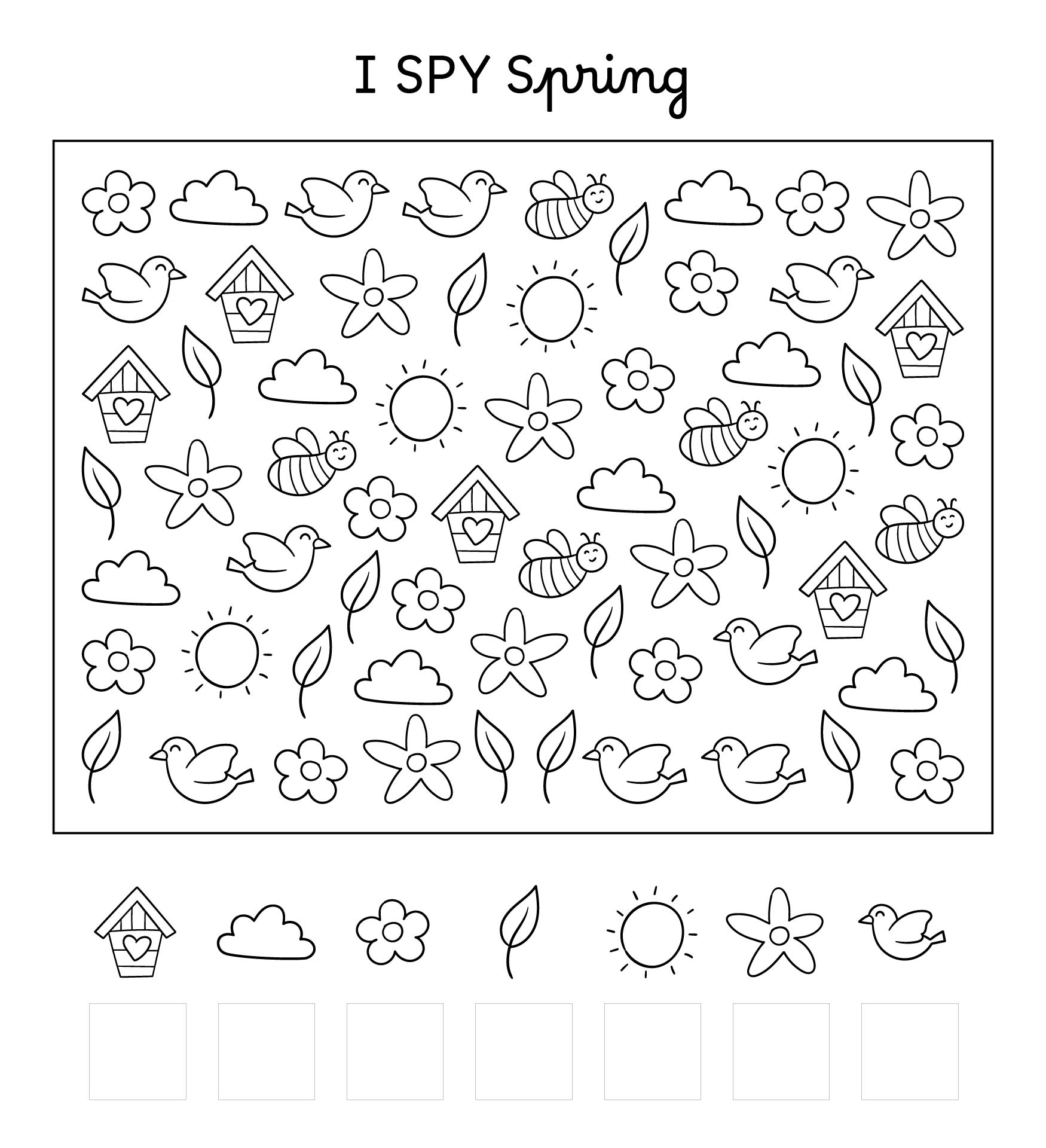 Spring Seek And Find Printables
