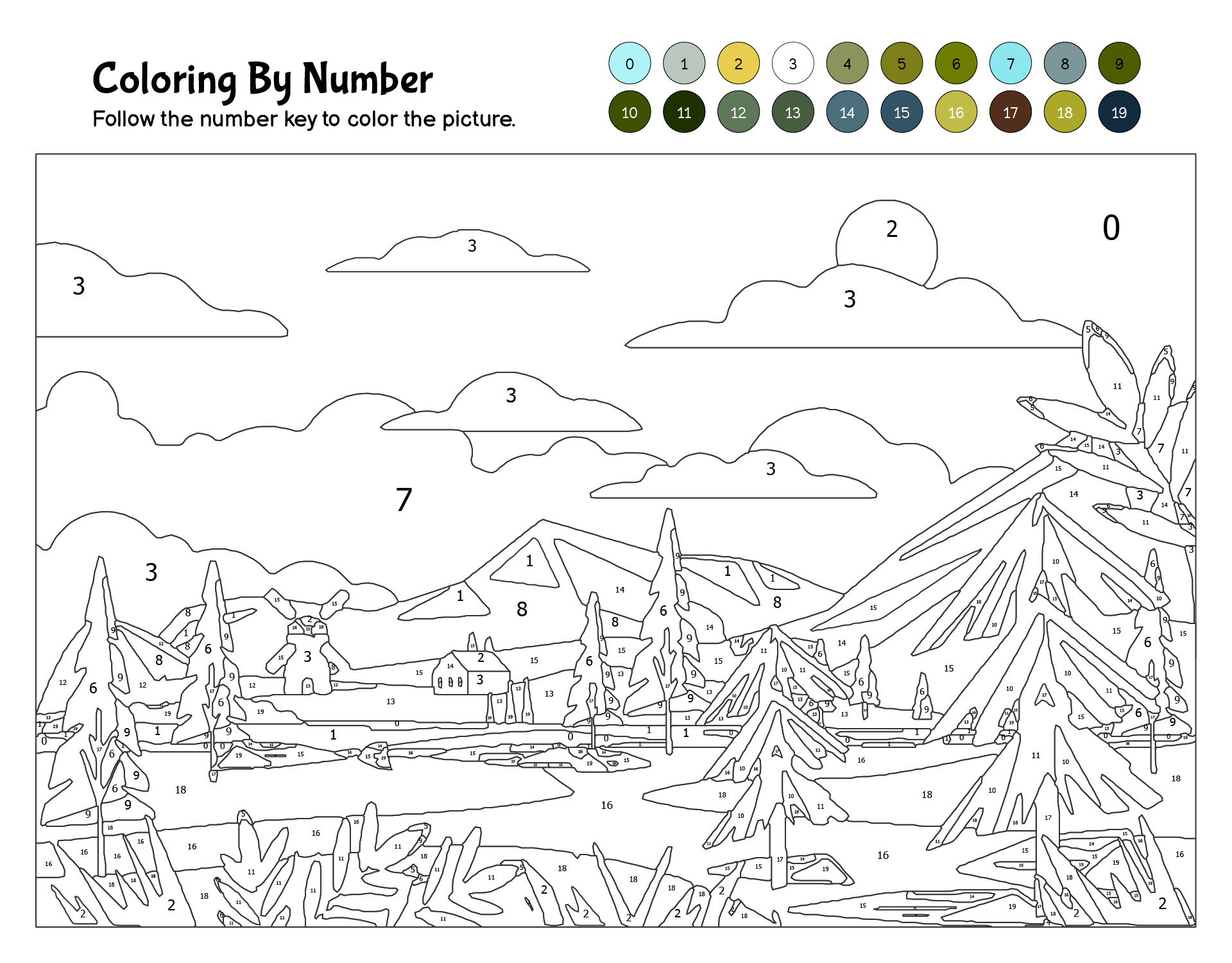 Advanced Color By Number For Adult