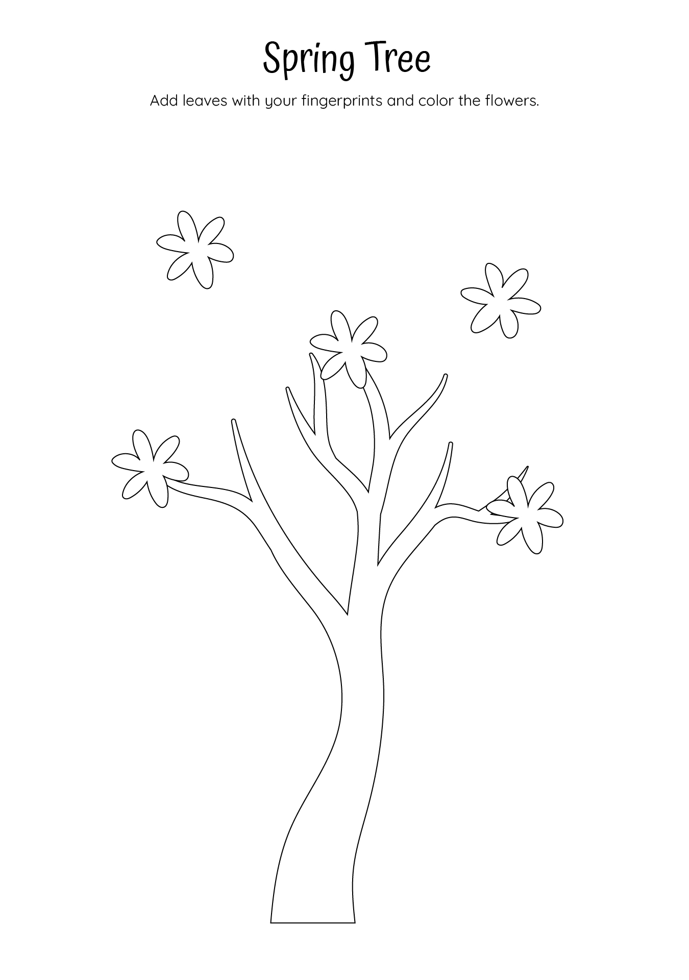 Spring Tree Craft Printable