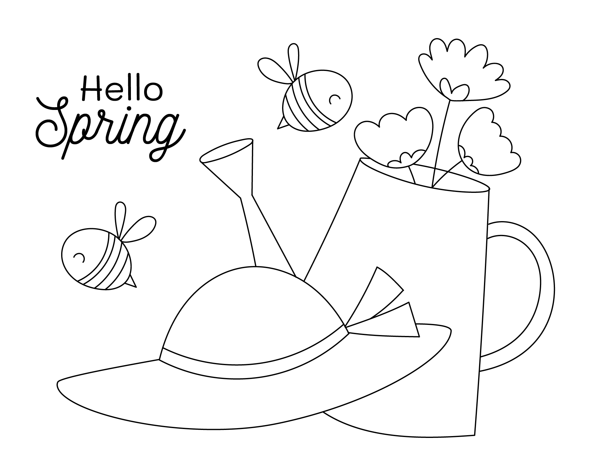 Spring Themed Tracing Objects