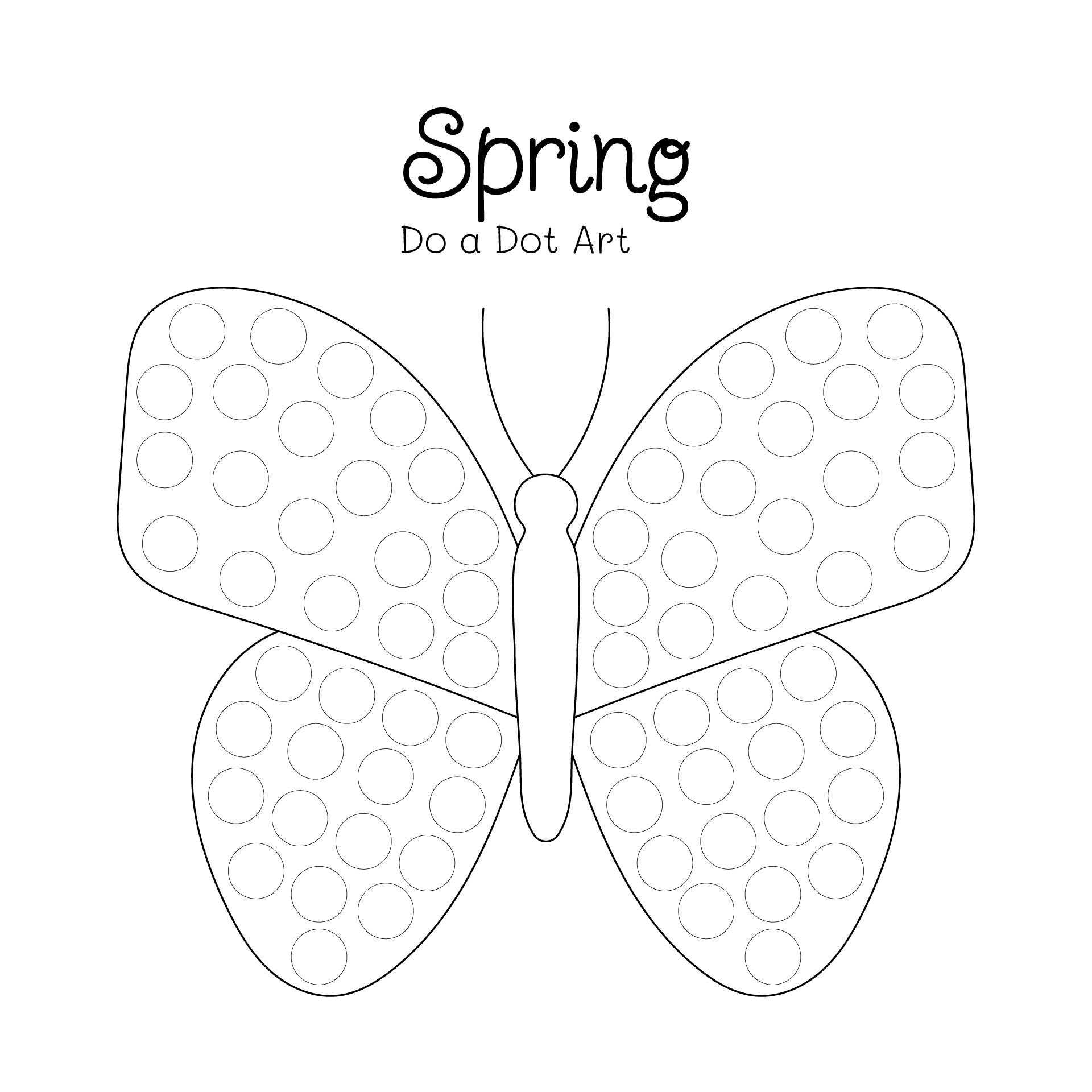Spring Do A Dot Art Activity