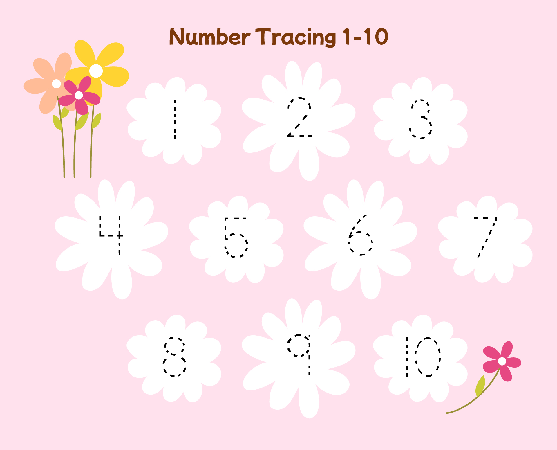 Printable Literacy Spring Preschool Worksheets