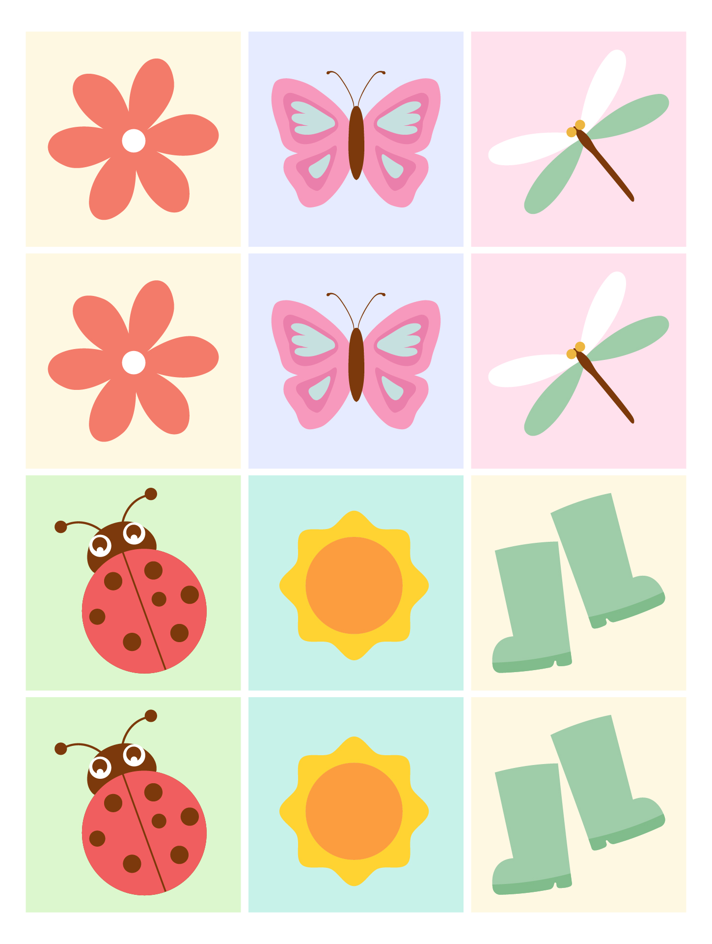 Spring Matching Activity