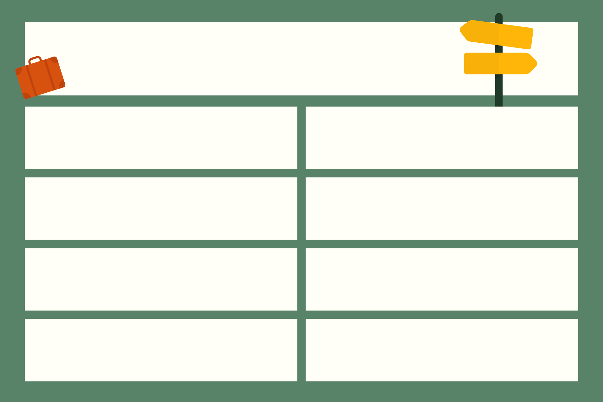 Travel Themed Friendly Feud Game Printable