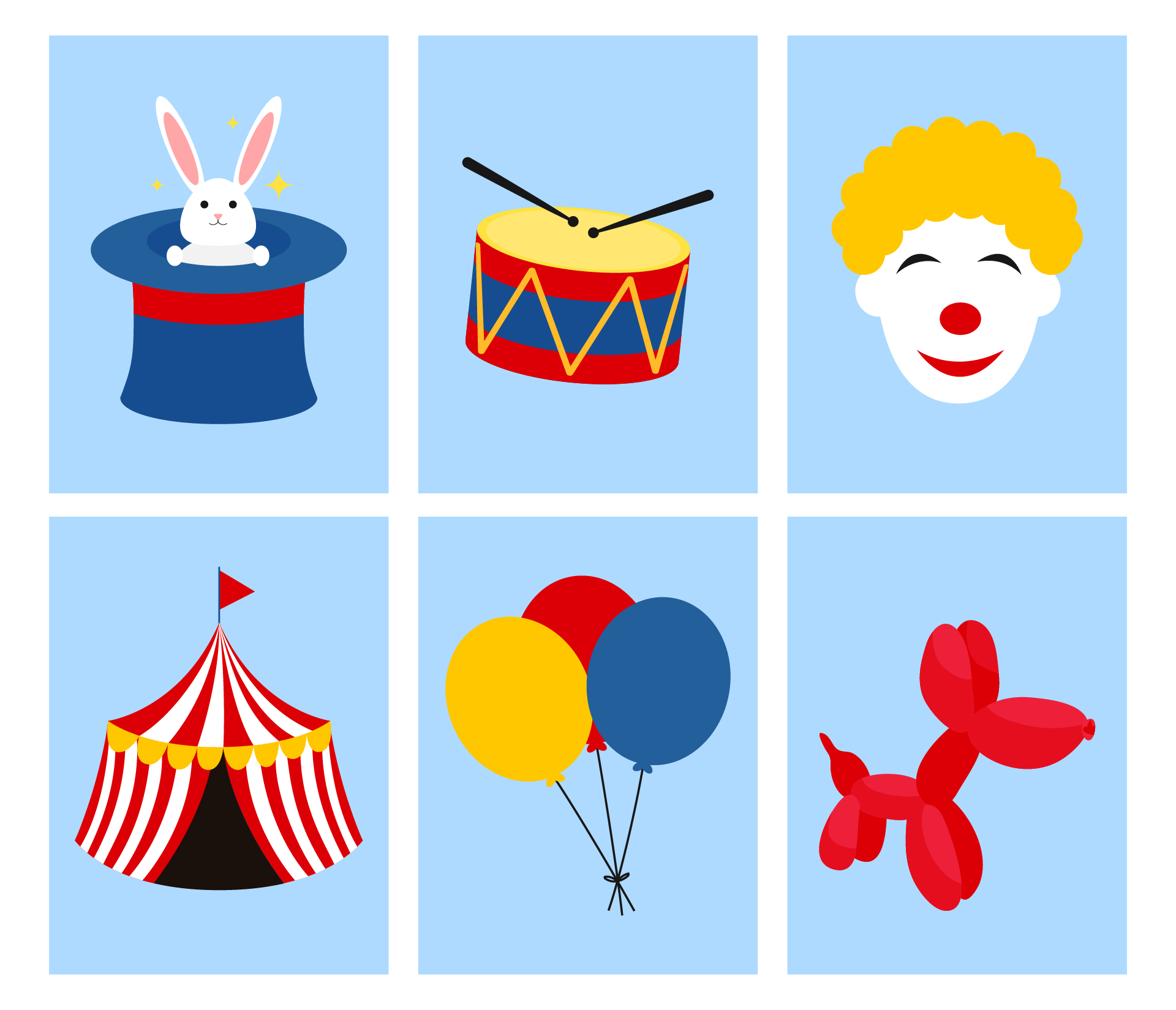 Fun Circus Memory Game