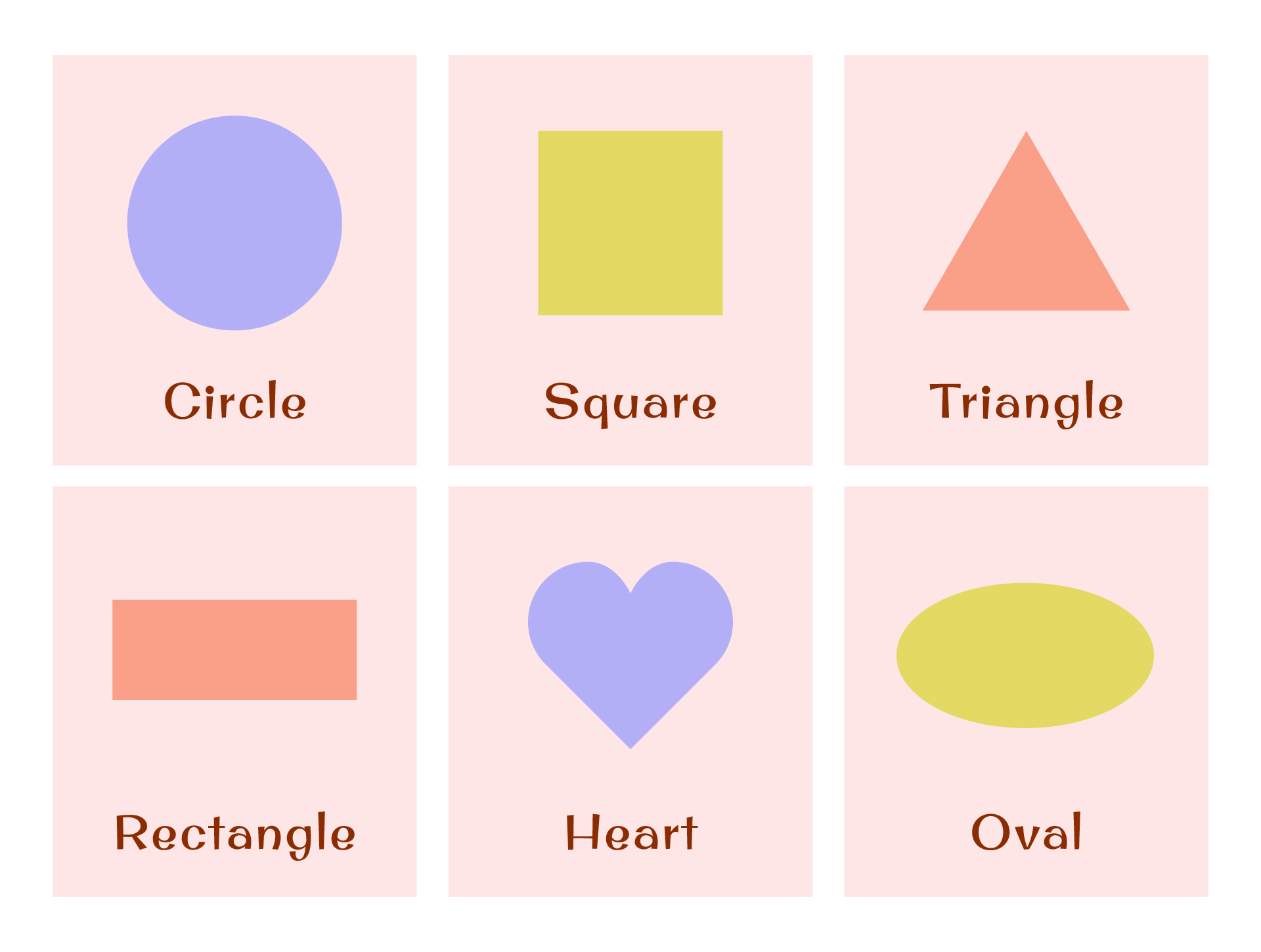 Shapes Matching Memory Game