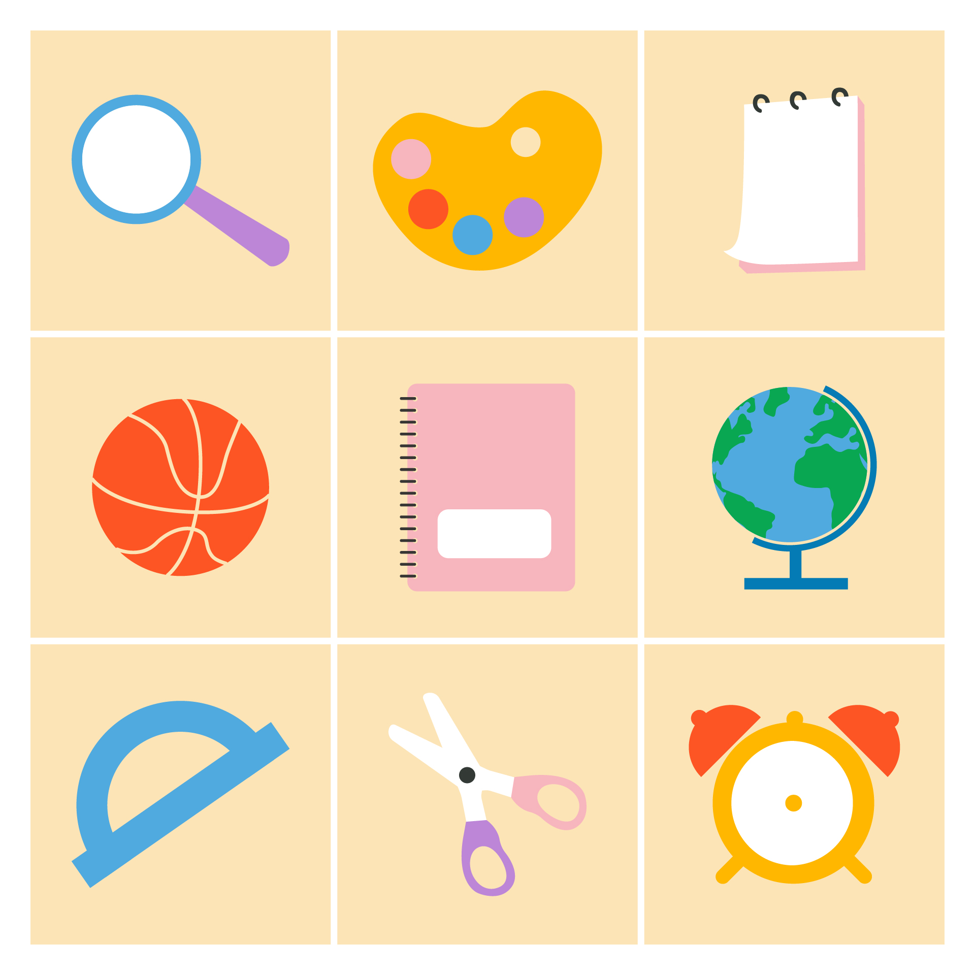 Back To School Memory Matching Game