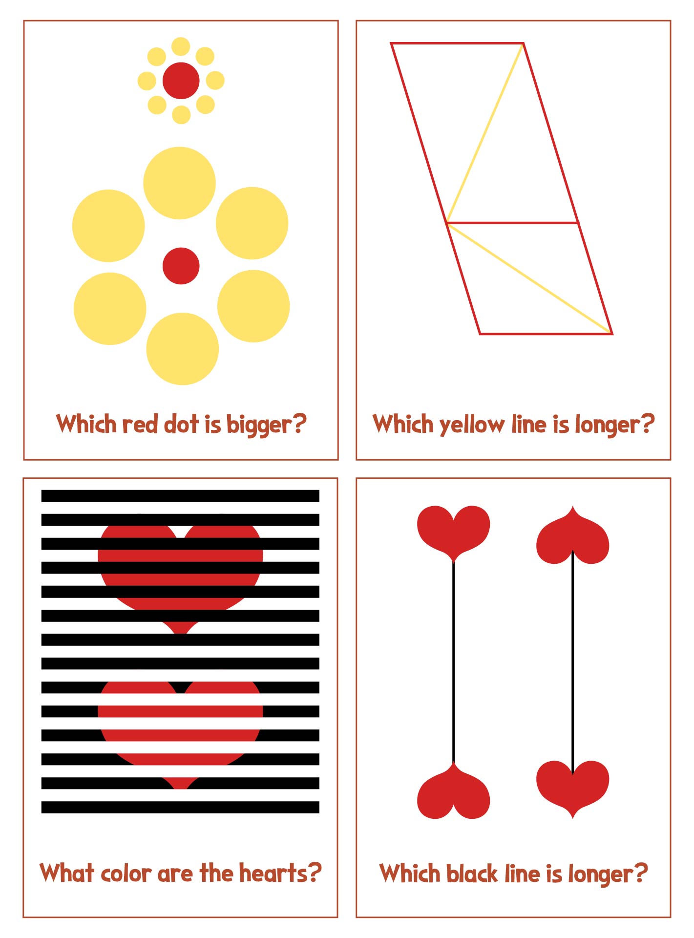 Beginner Printable Optical Illusions Worksheet Beginner Printable Optical Illusions Worksheet