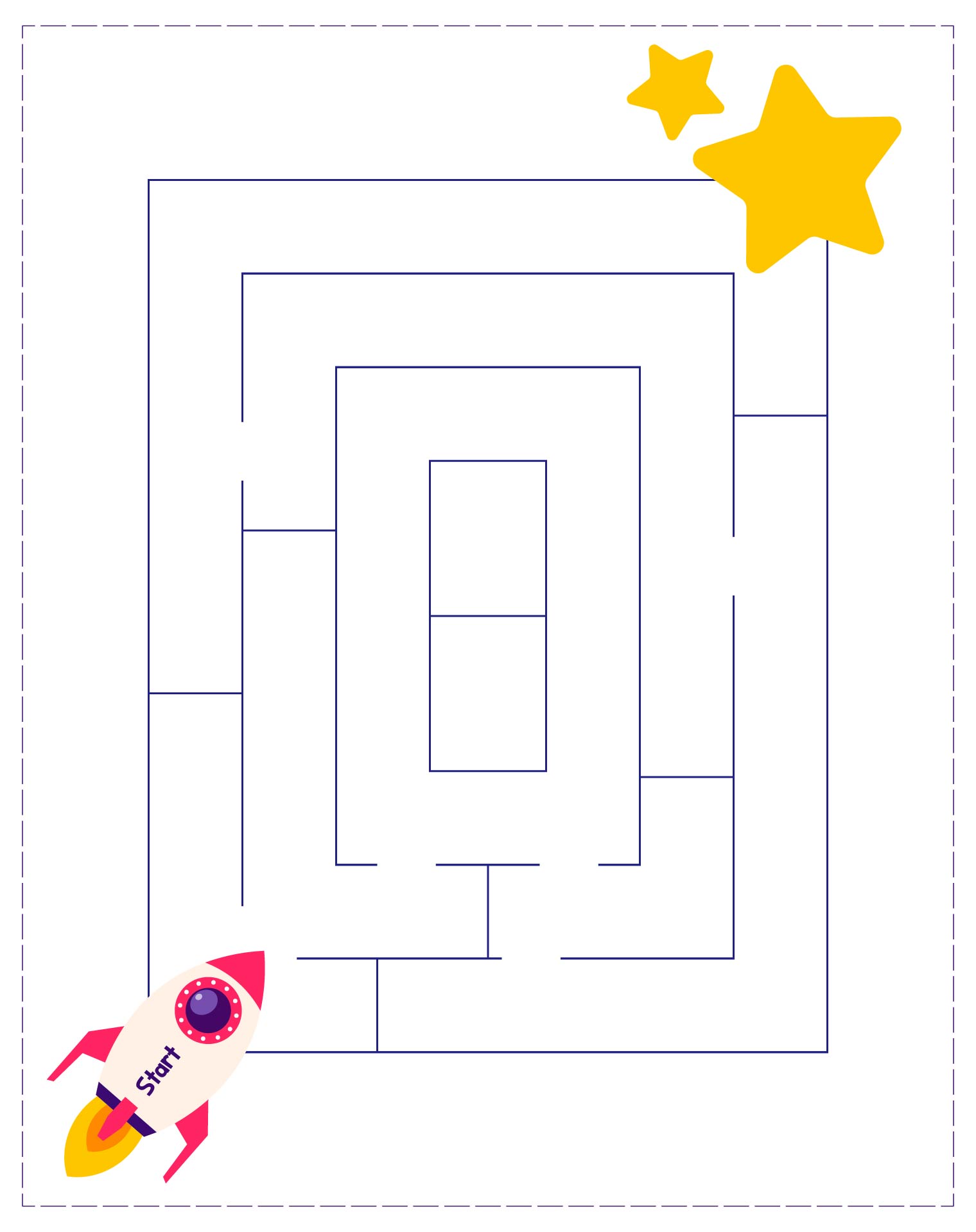 Nursery Brain Games Worksheet