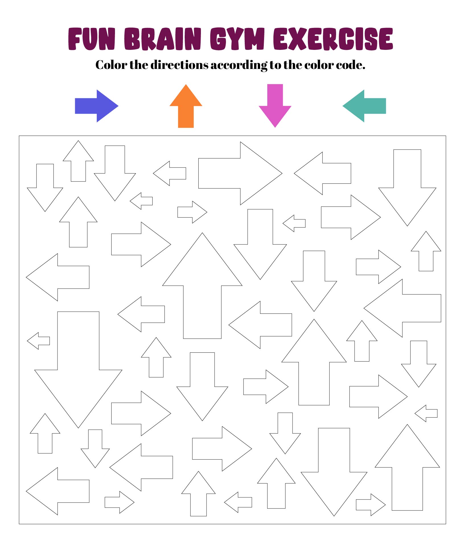 Fun Brain Gym Exercise For Kids