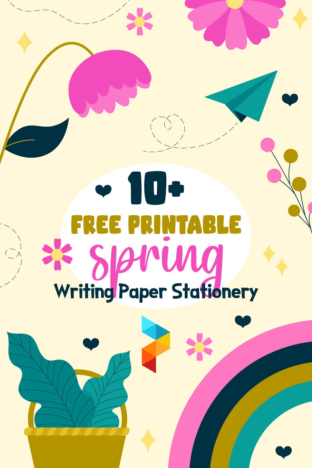 Spring Writing Paper Stationery