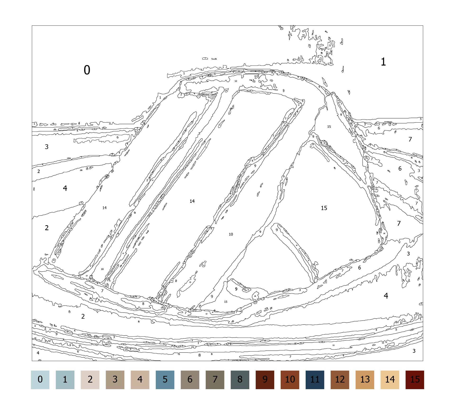Cupcakes & Desserts Fun Adults Color By Number