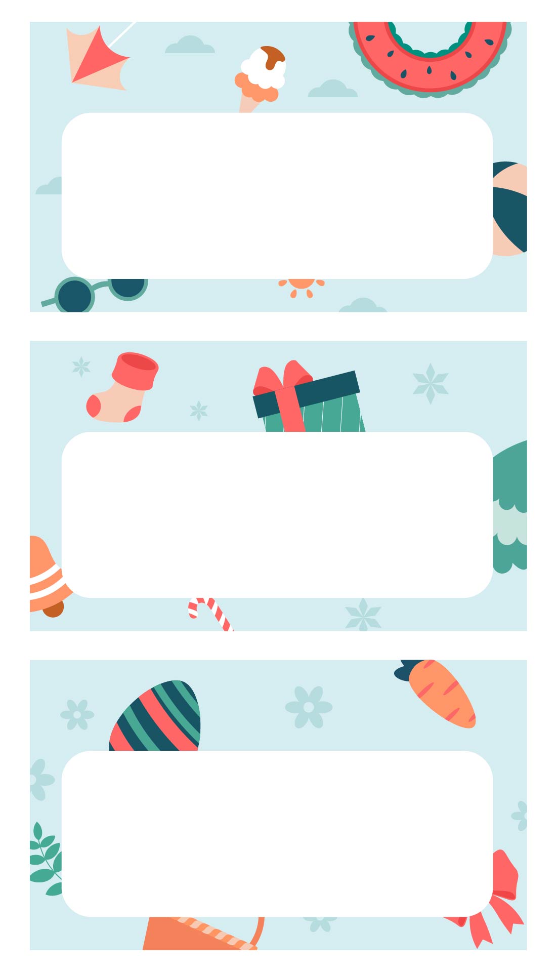 Holiday-Themed Printable Name Tags