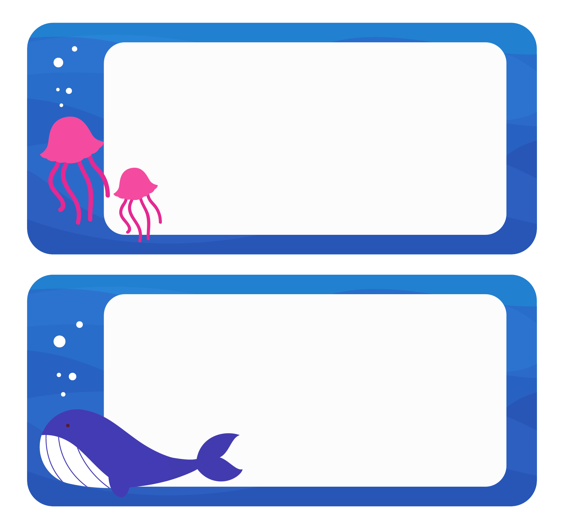 Underwater Name Labels Tags