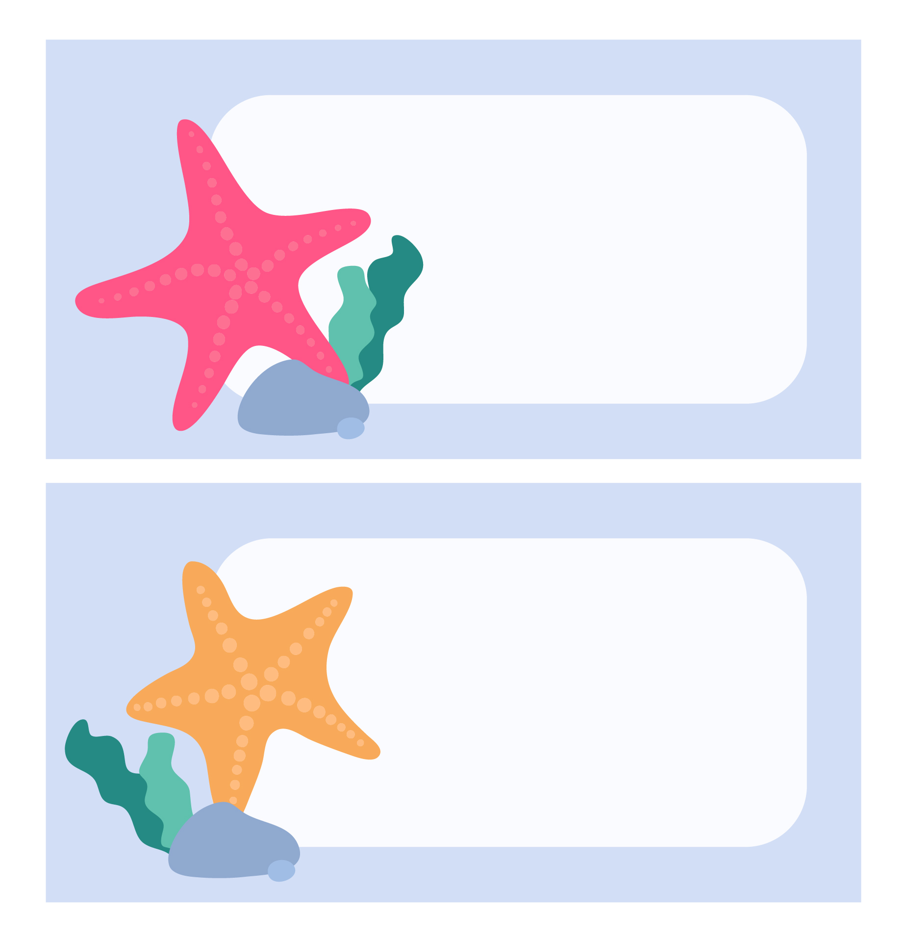 Printable Starfish Name Tags
