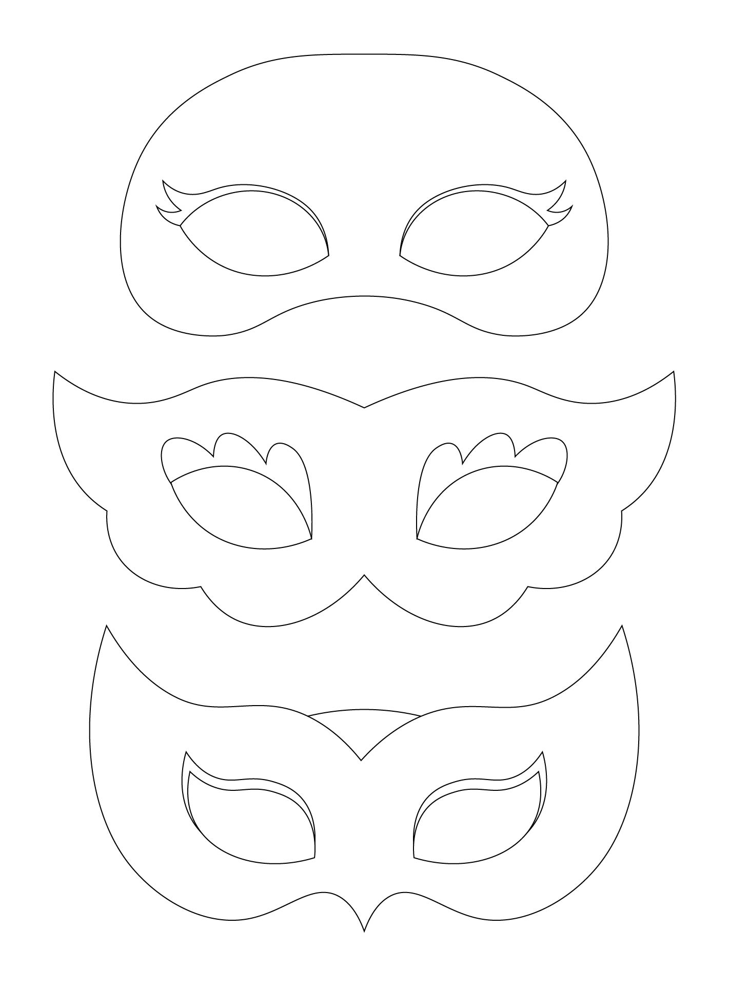 Basic Face Mask Printables Basic Face Mask Printables