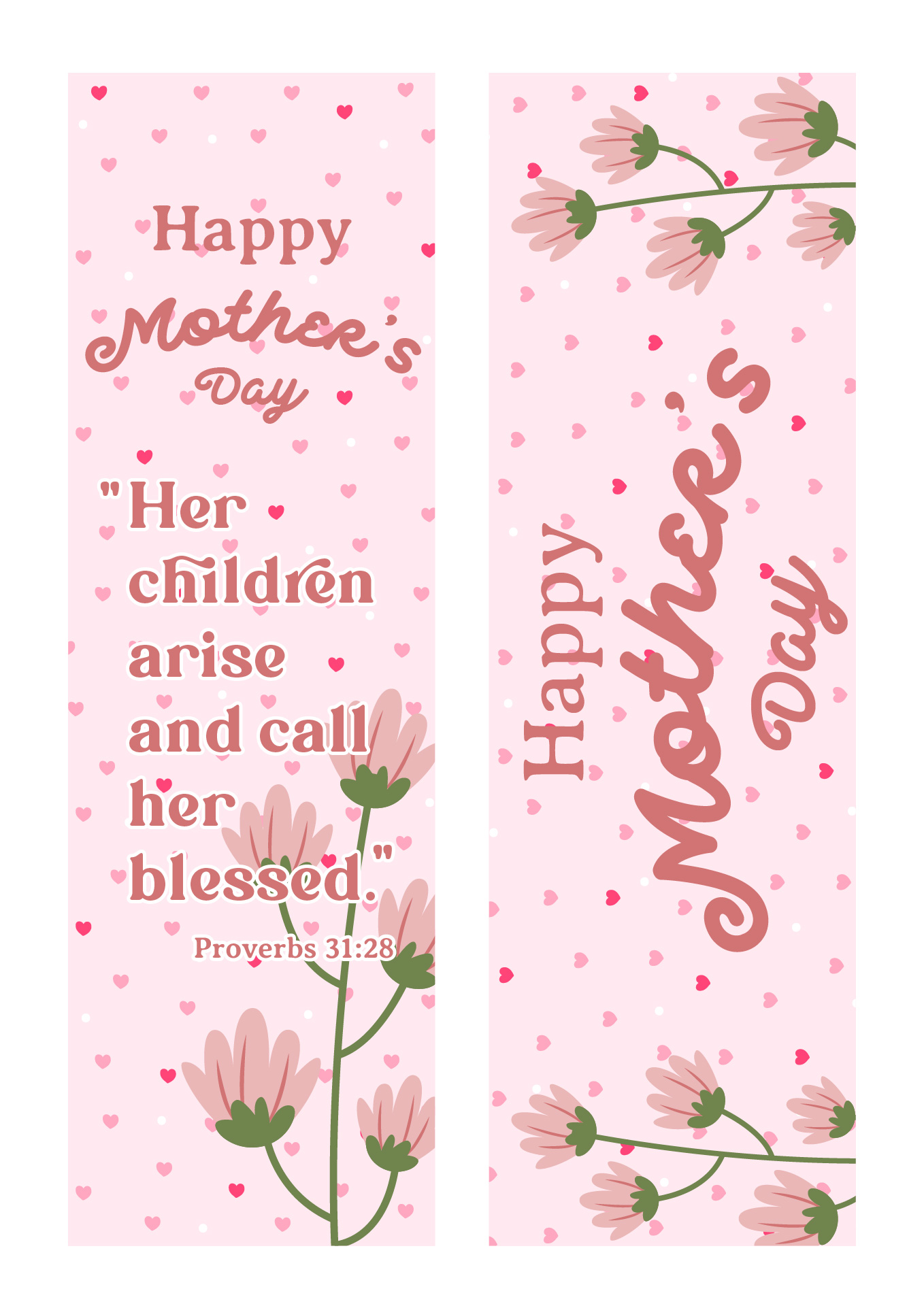 Christian Mothers Day Bookmark Designs to Print Christian Mothers Day Bookmark Designs to Print