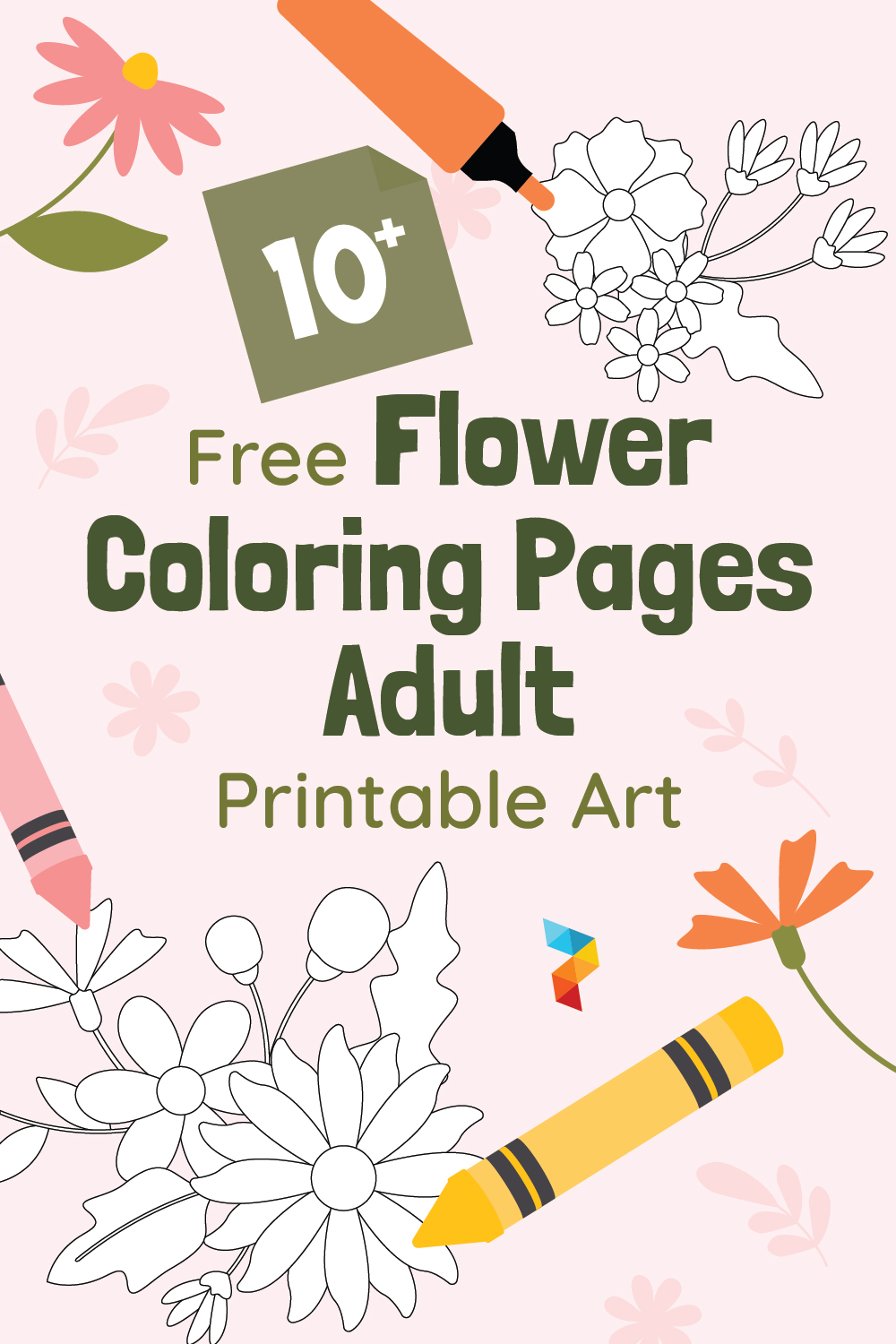 Flower Coloring Pages Adult Art Flower Coloring Pages Adult Art