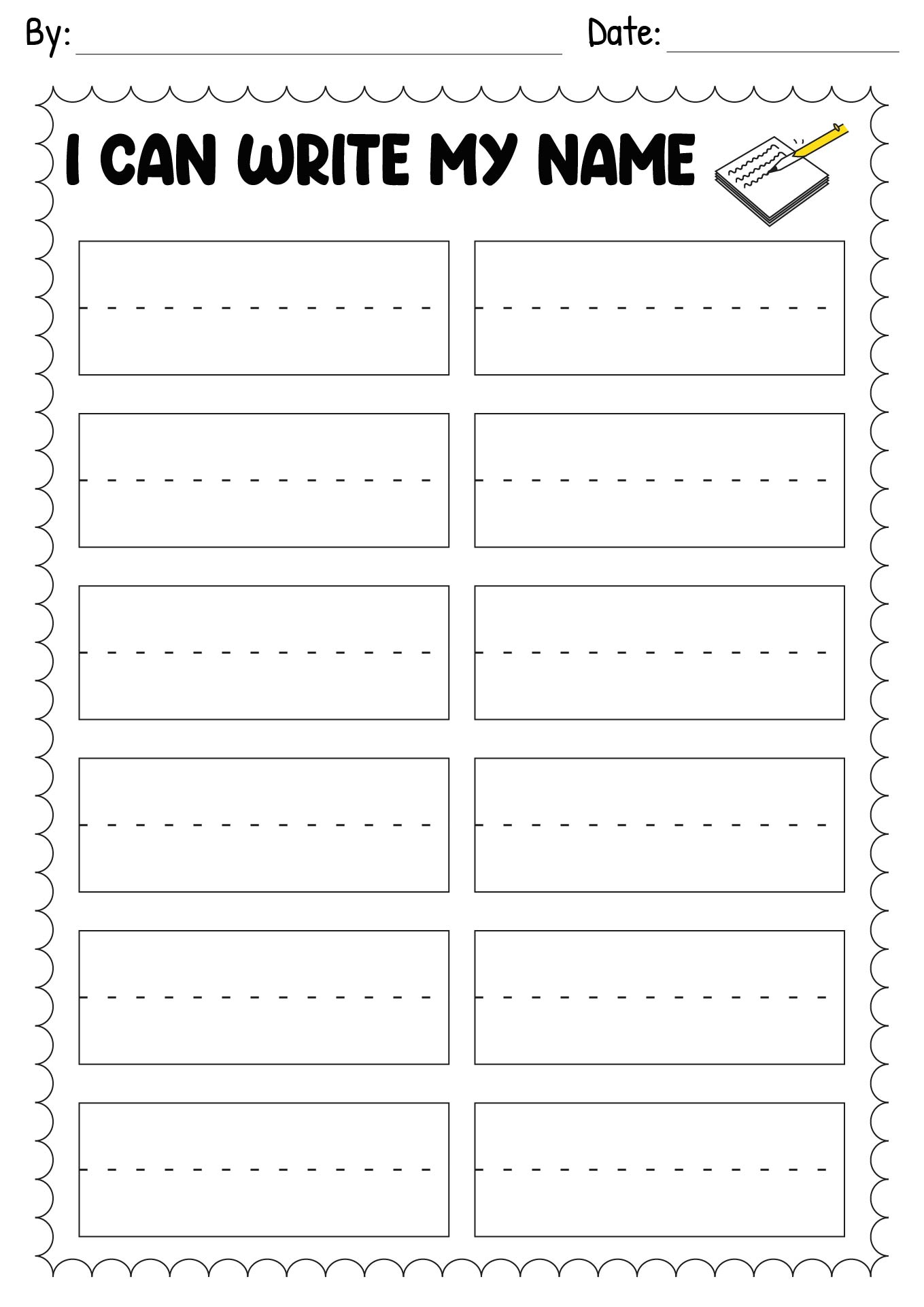 Custom Name Tracing for Toddlers