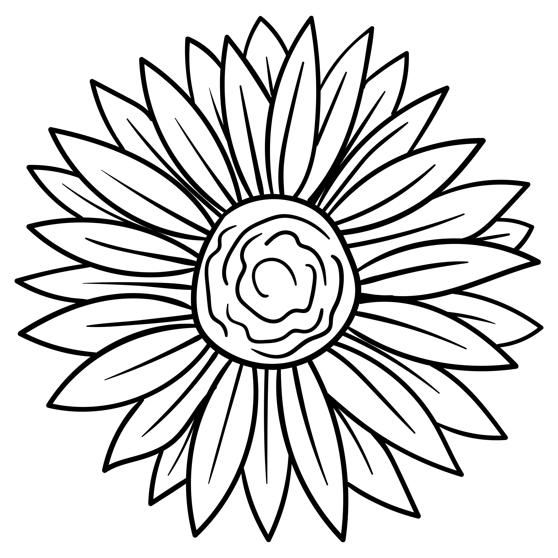 Daisy Zentangle Art Printable Patterns