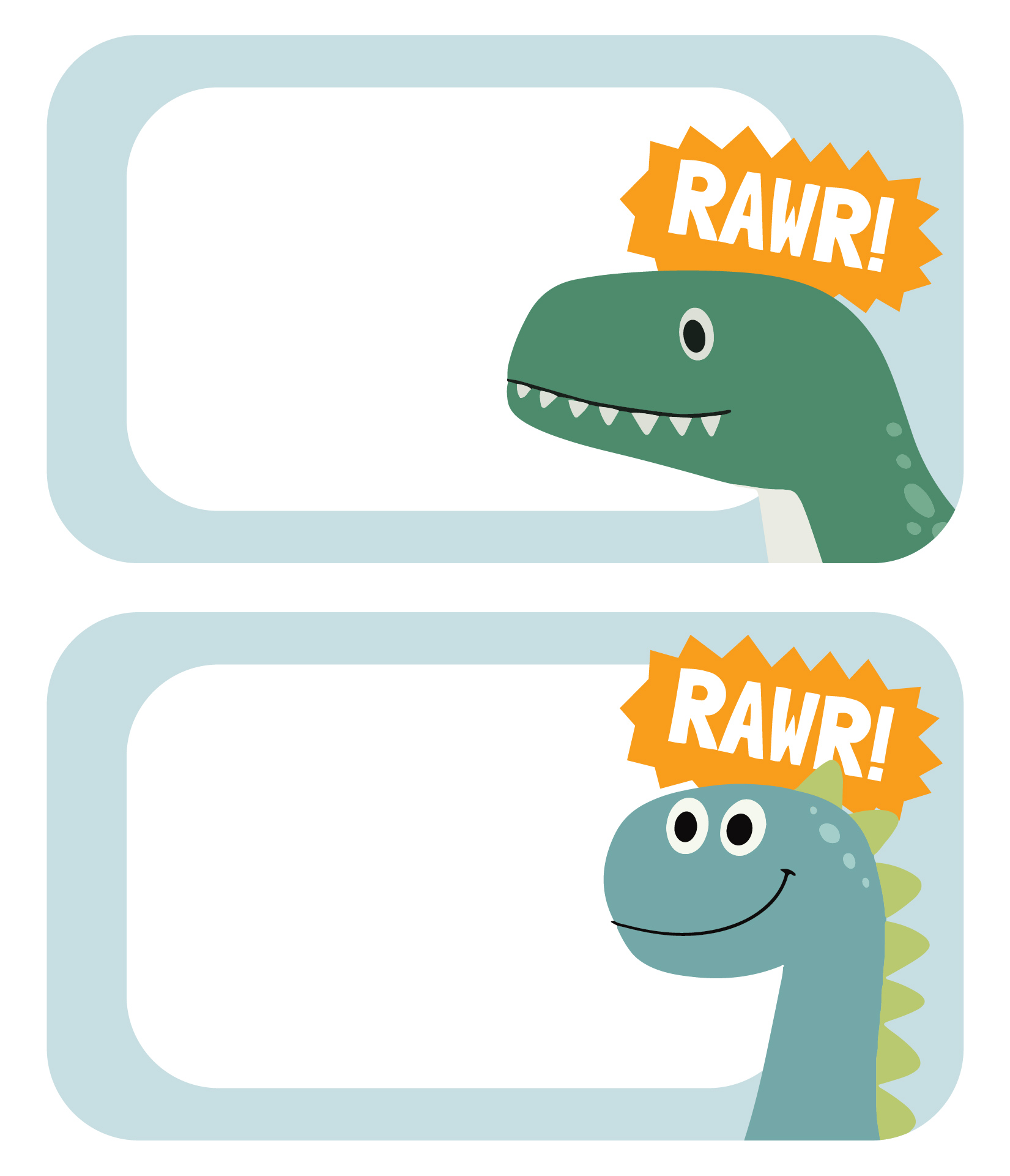 Dinosaur Classroom Name Tags