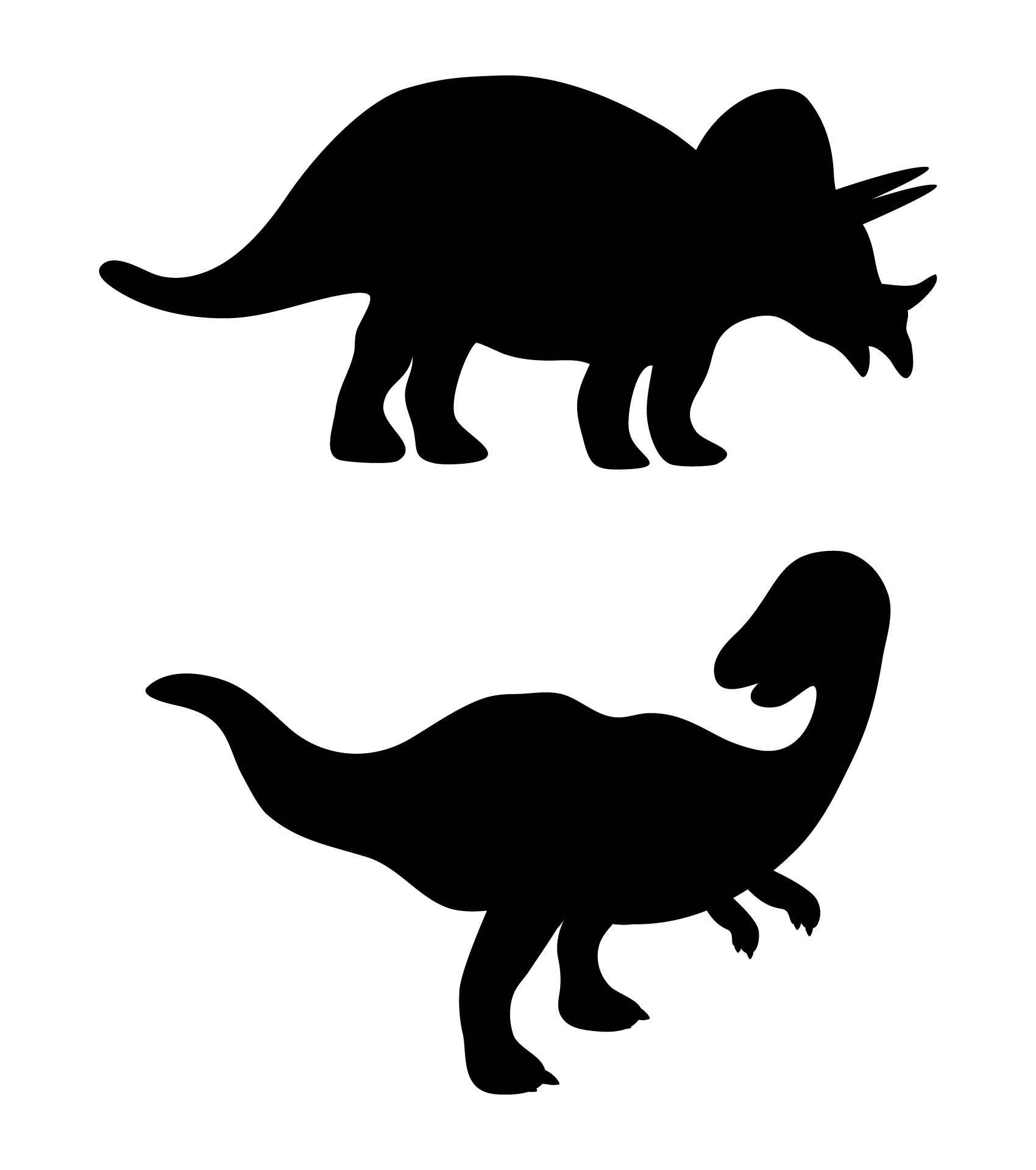 Dinosaur Silhouettes Clip Art Printable Dinosaur Silhouettes Clip Art Printable