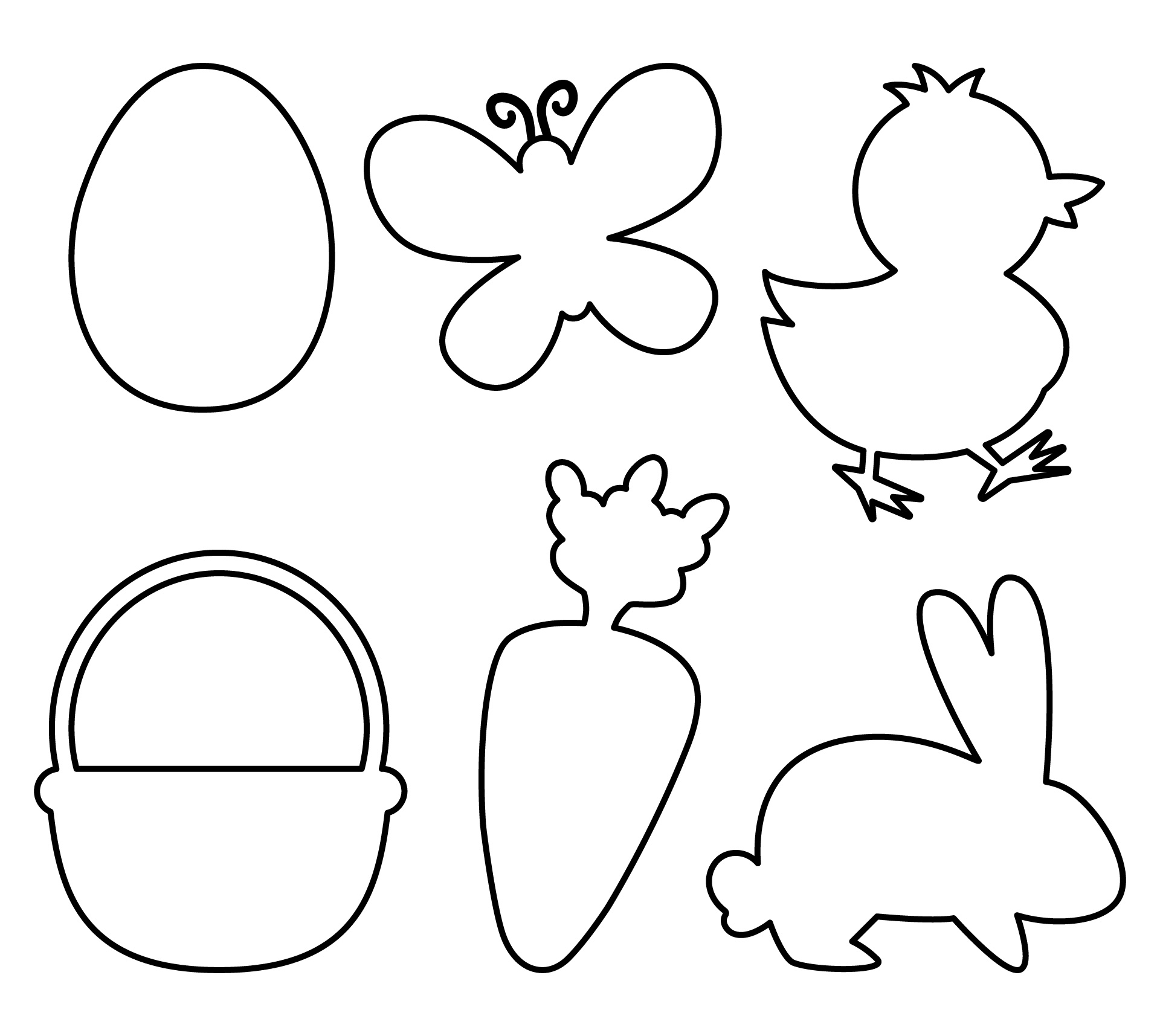 Easrer Holiday Themed Cutouts Printable