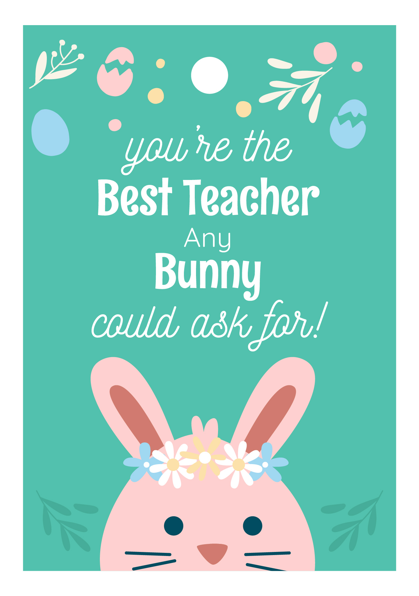 Easter Basket Tags Printable for Teacher Gifts Easter Basket Tags Printable for Teacher Gifts