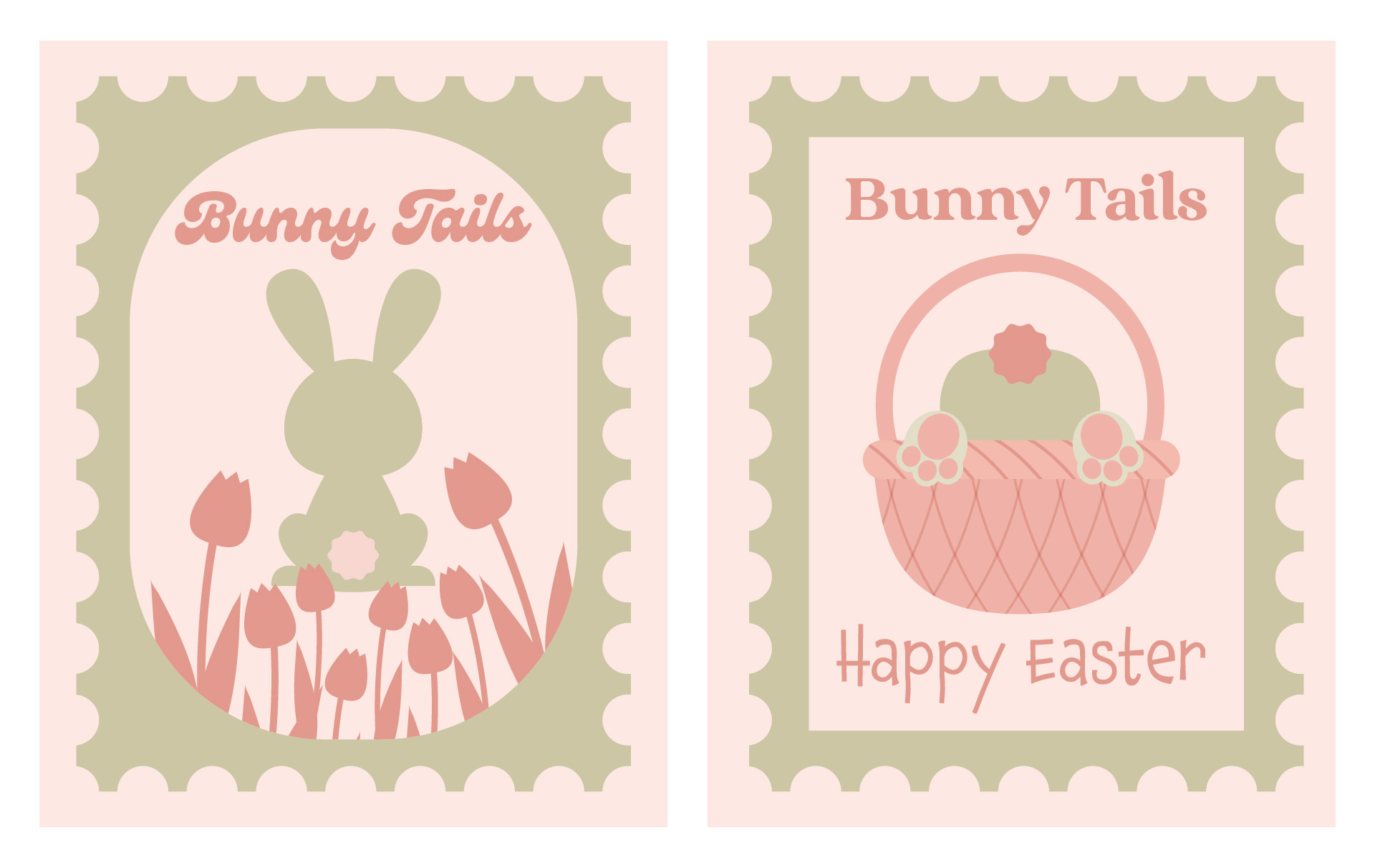 Easter Bunny Tail Favor Tags Printable