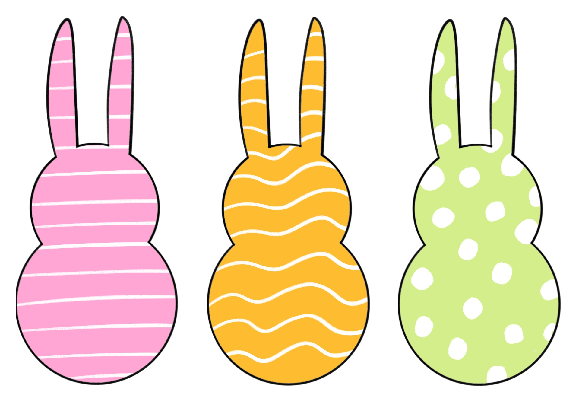 Easter Bunny Tail Garland Printables