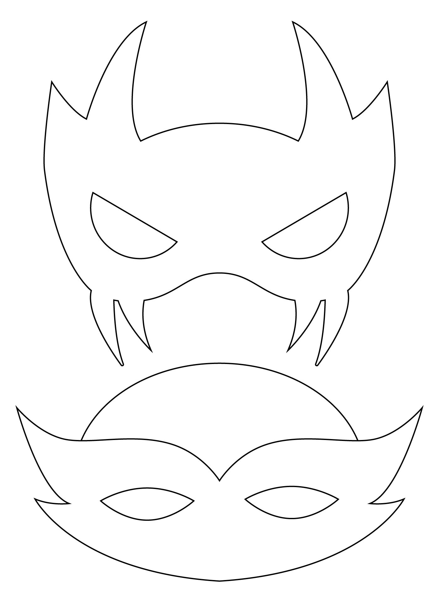 Easy-to-Print Superhero Mask Templates for Children