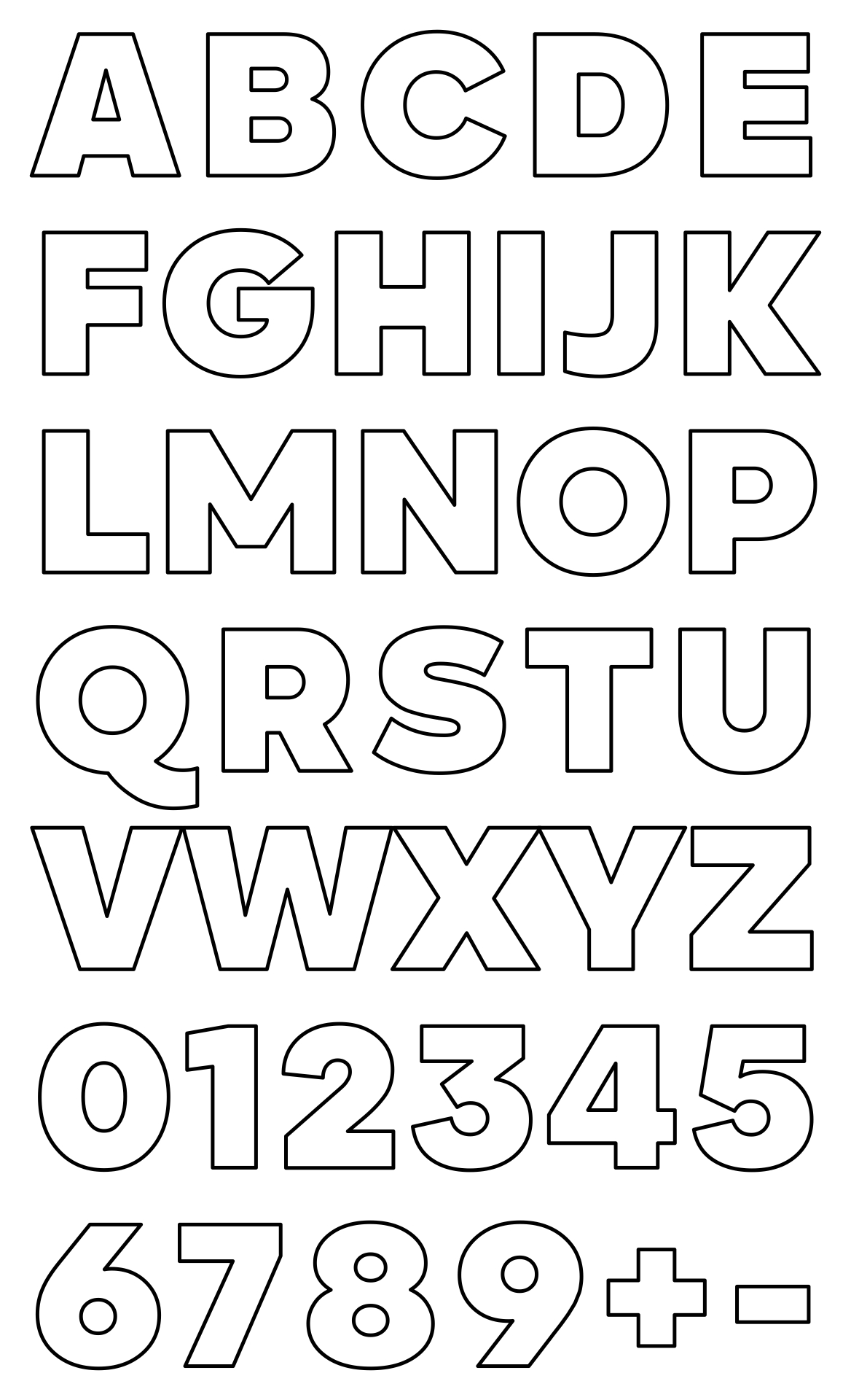 Extra Large Printable Alphabet Letters