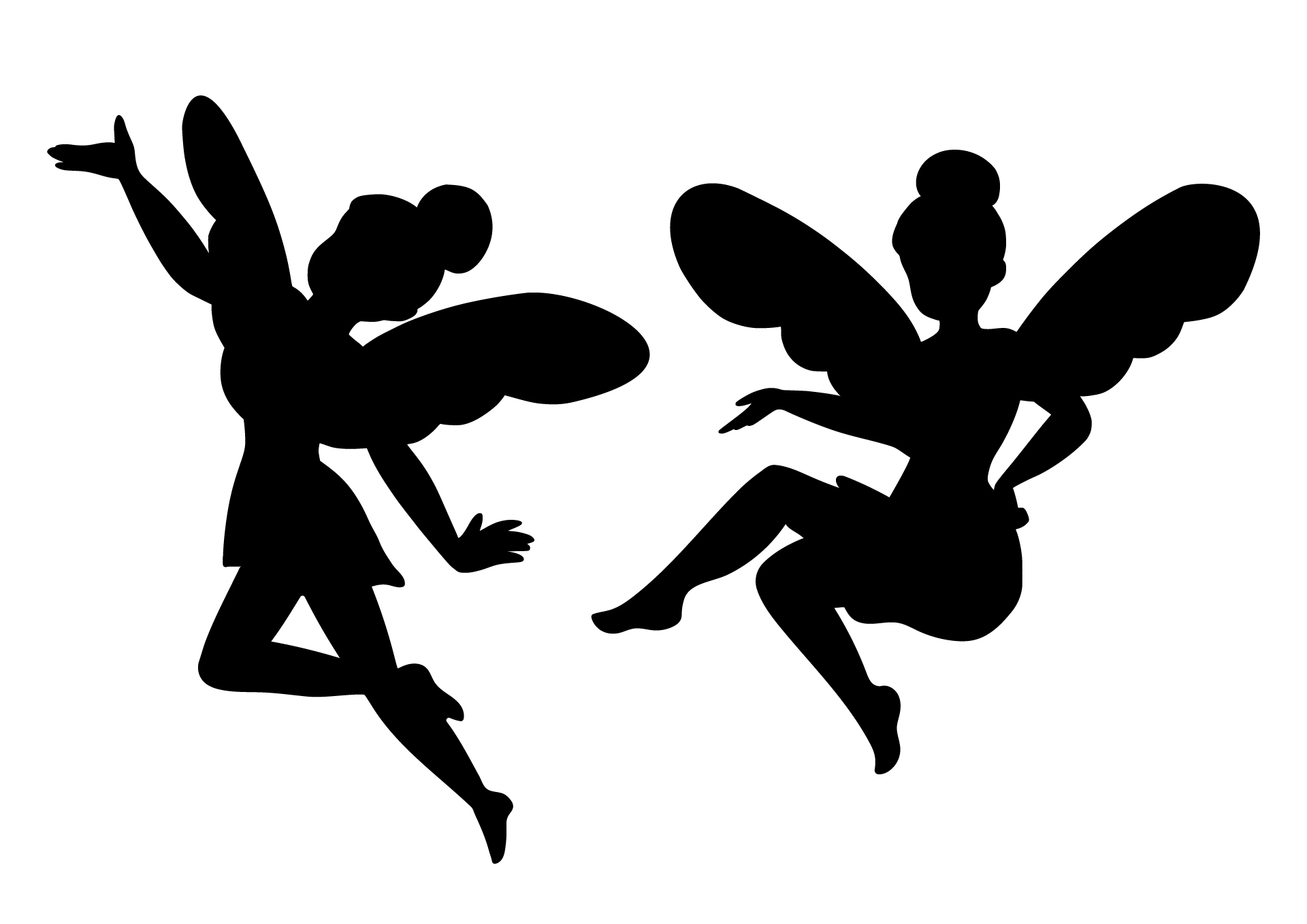 Fairy Silhouette Cut Out Printables