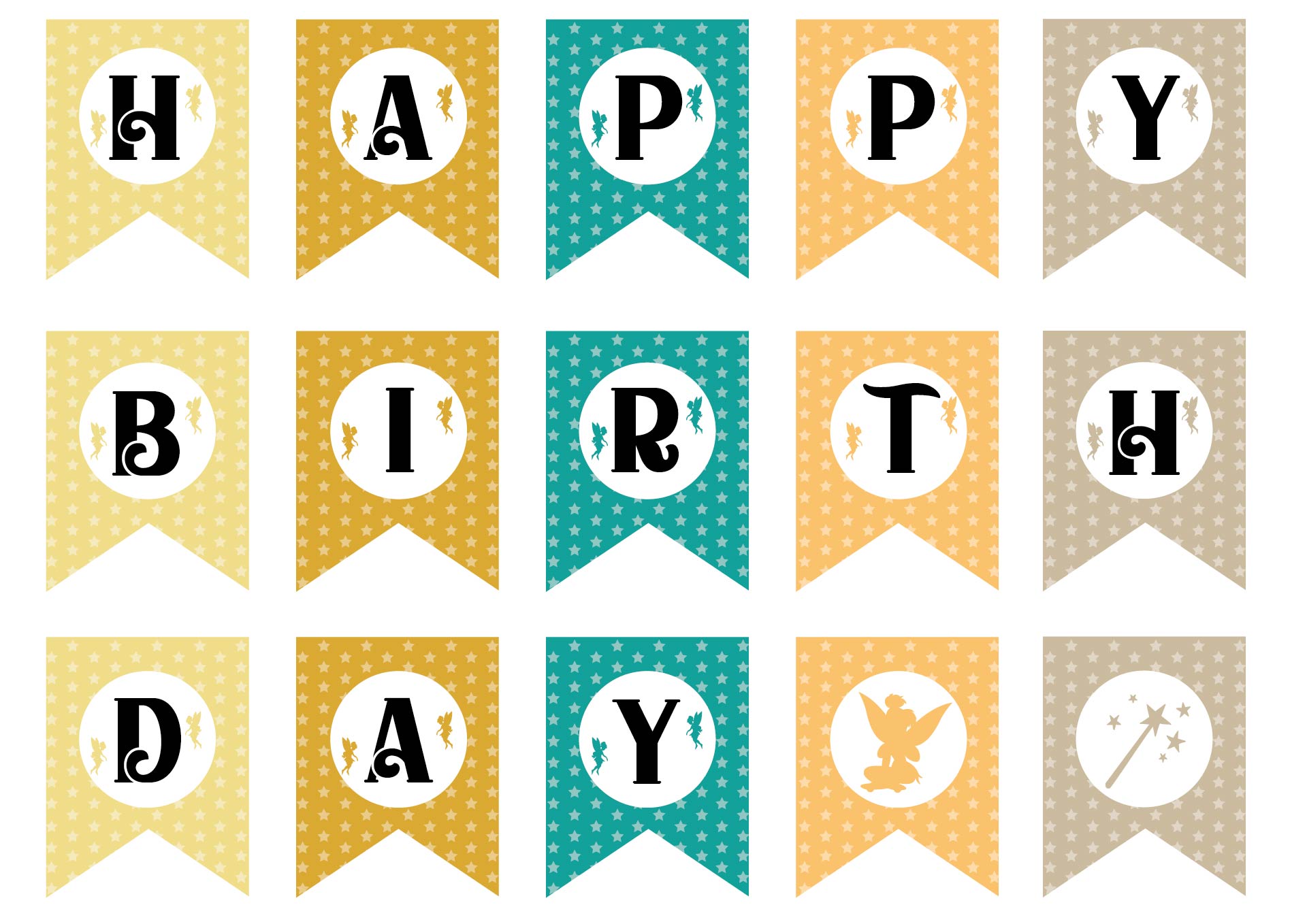 Fairy-Themed Birthday Party Banner Decor