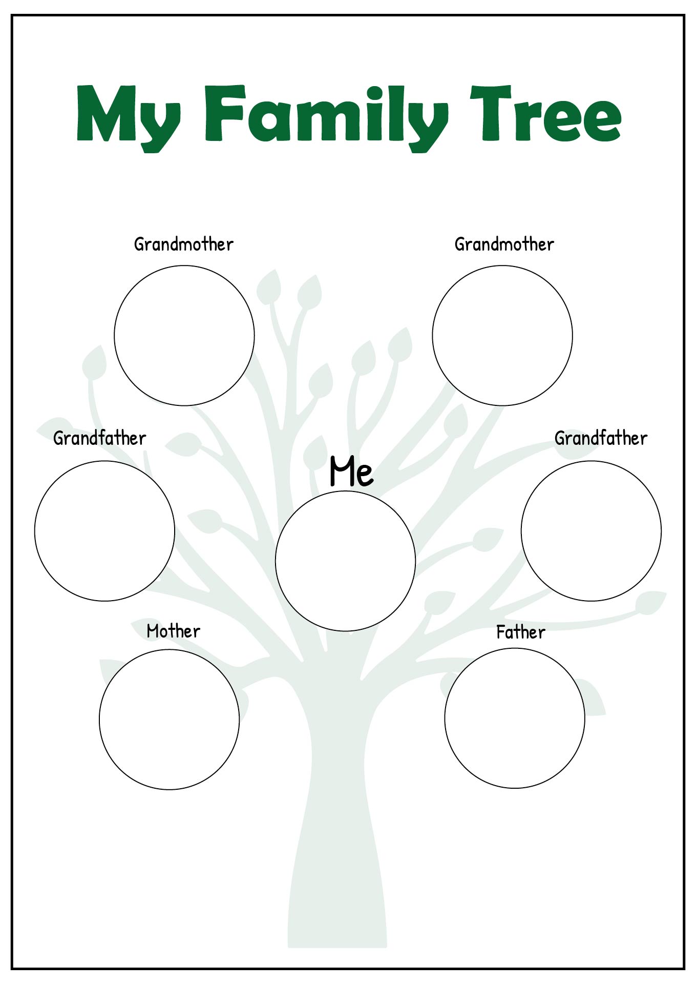 Family Tree Chart Presentation Template