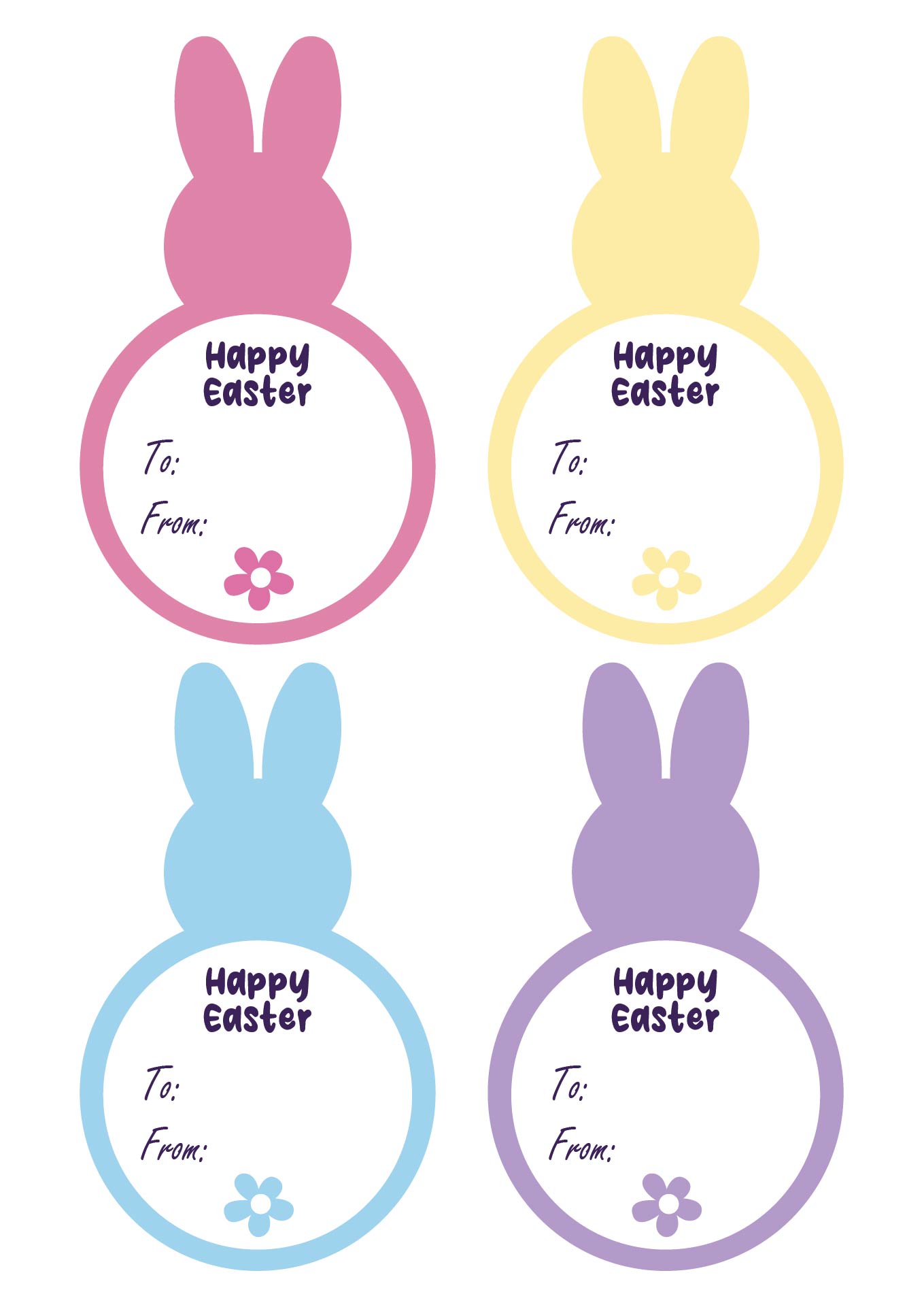Happy Easter Tags for Classroom Gifts Happy Easter Tags for Classroom Gifts