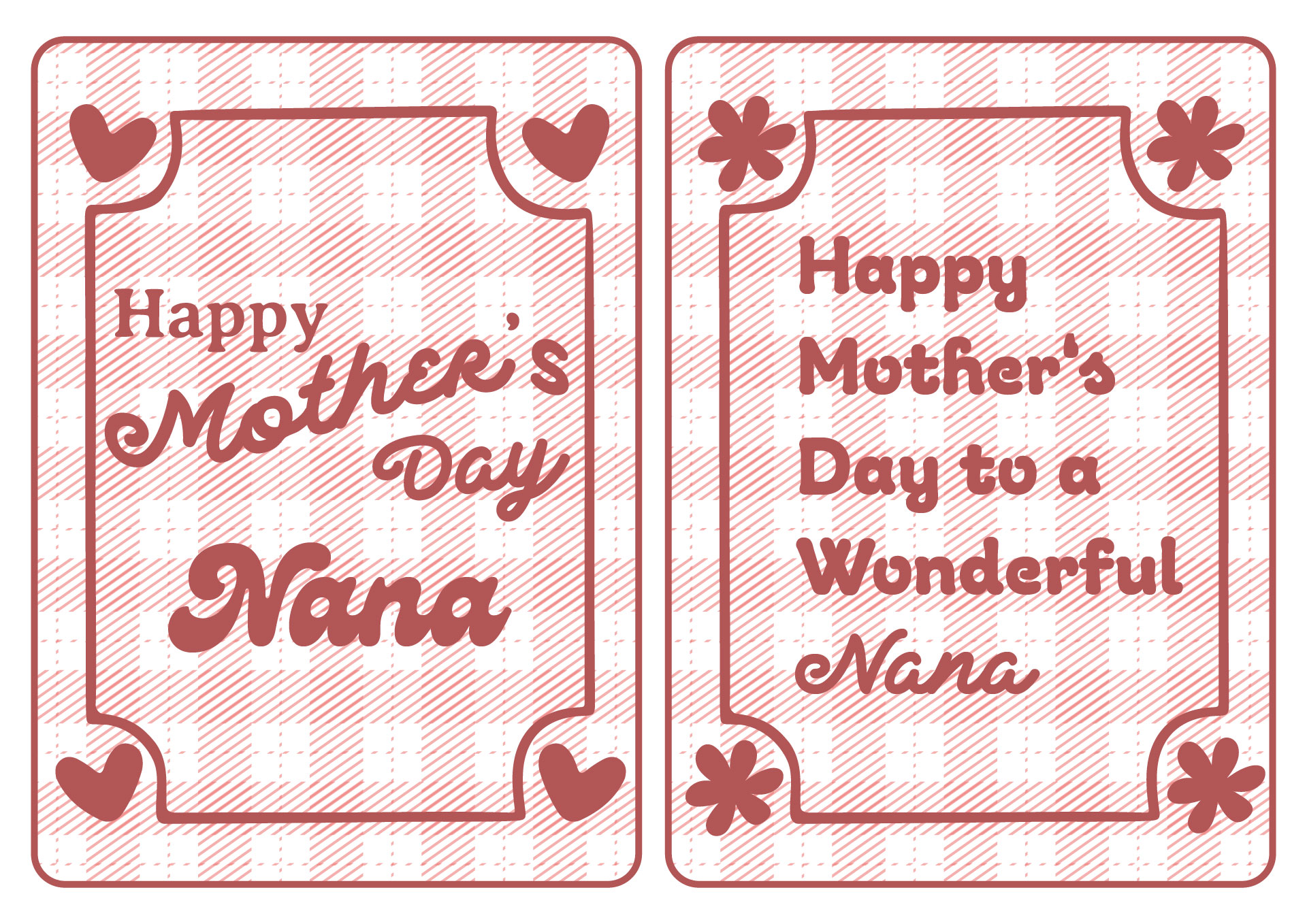 Happy Mothers Day Nana Card Printables Happy Mothers Day Nana Card Printables