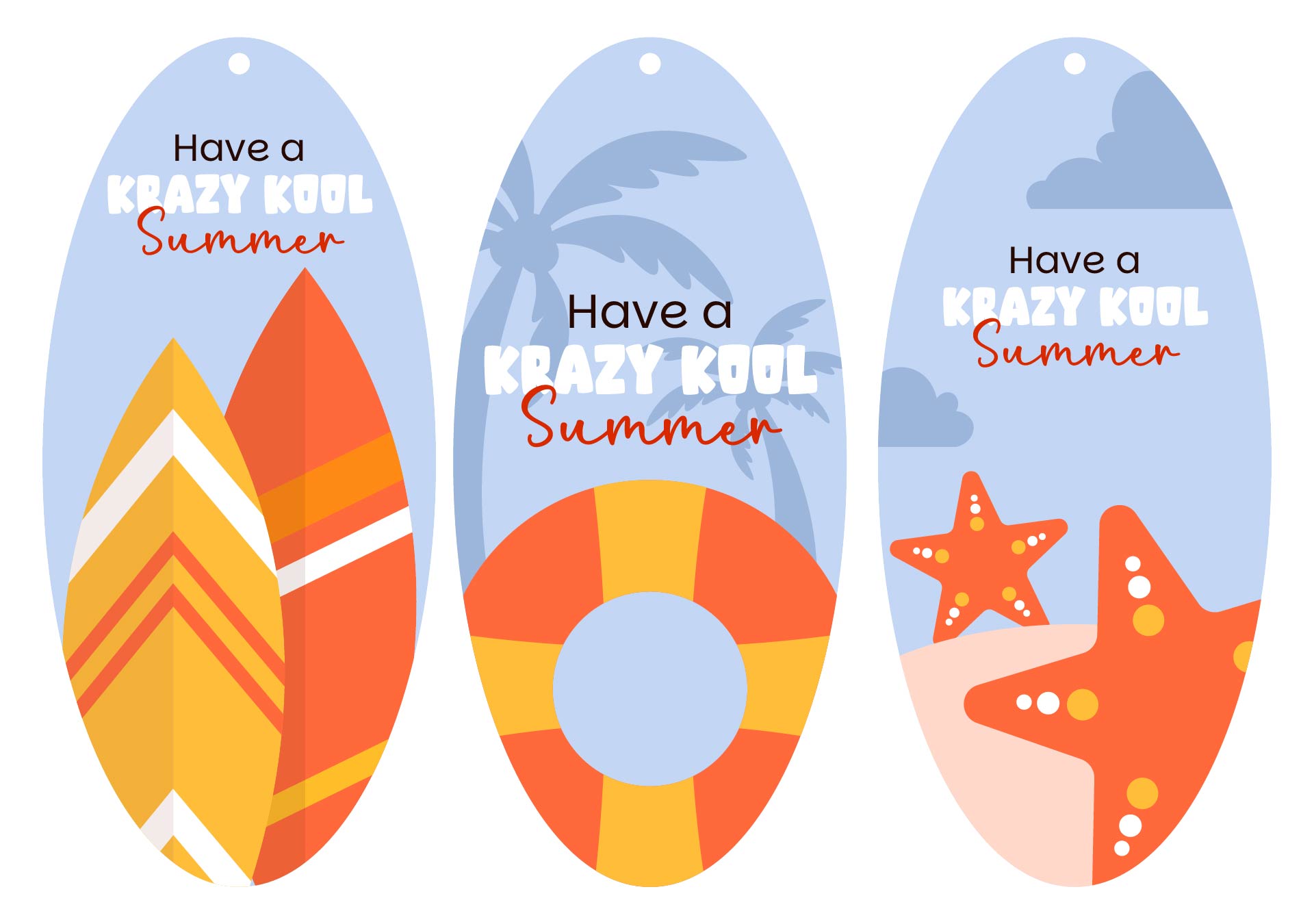 Have a Krazy Kool Summer Gift Tags