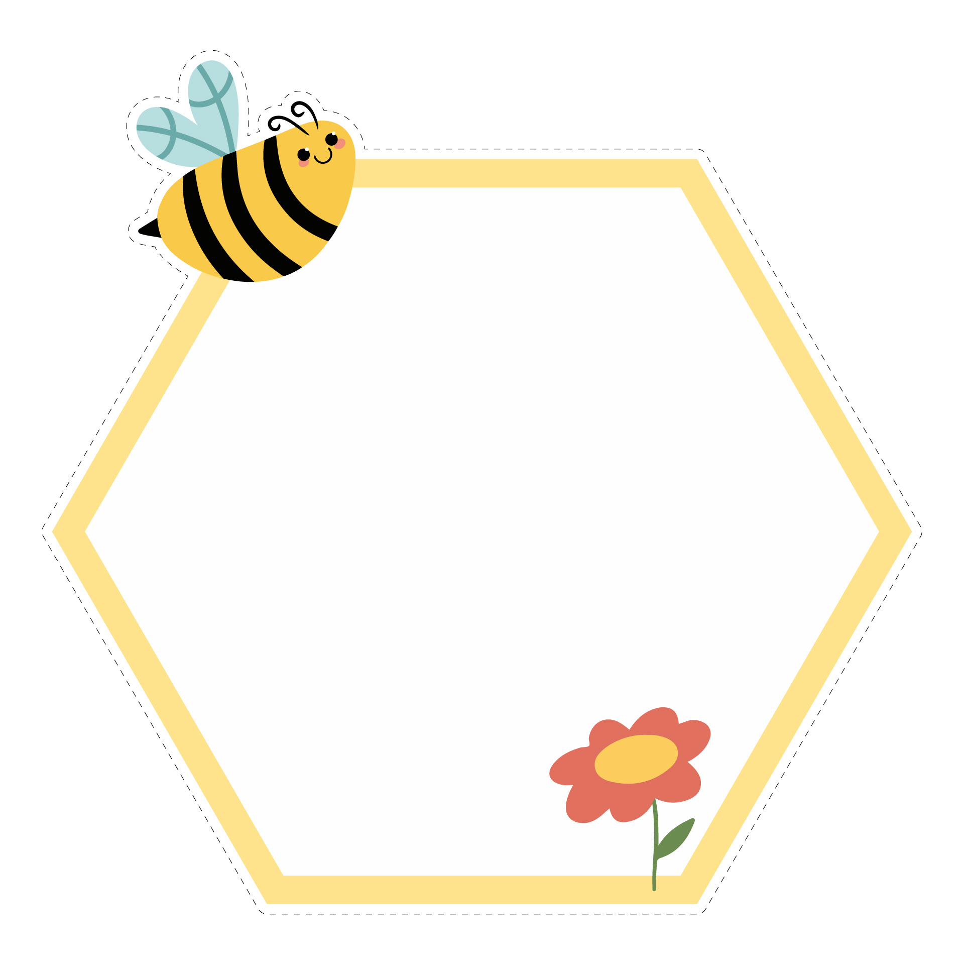 Honeycomb Style Name Tags