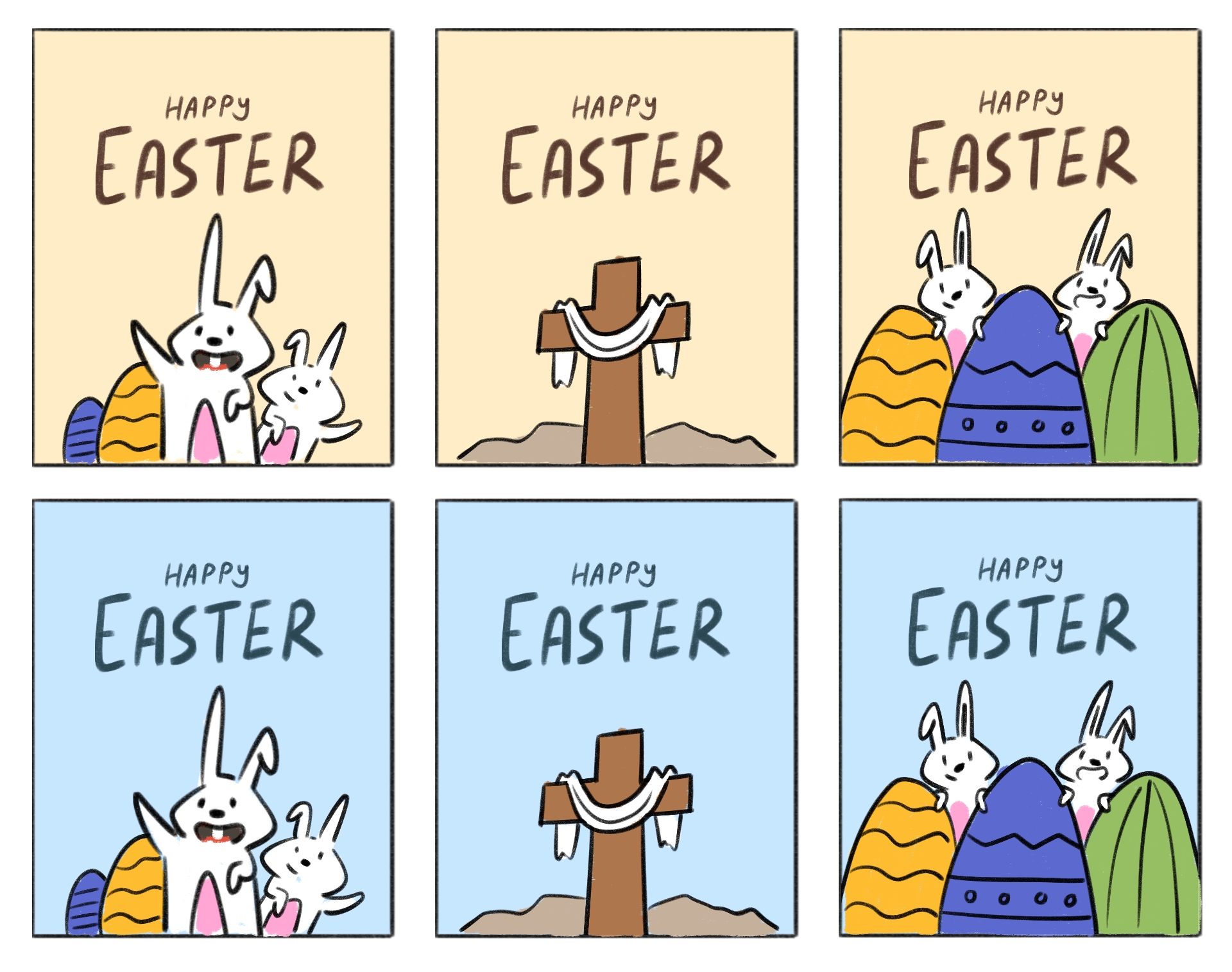Hoppy Easter Basket Tags Printables