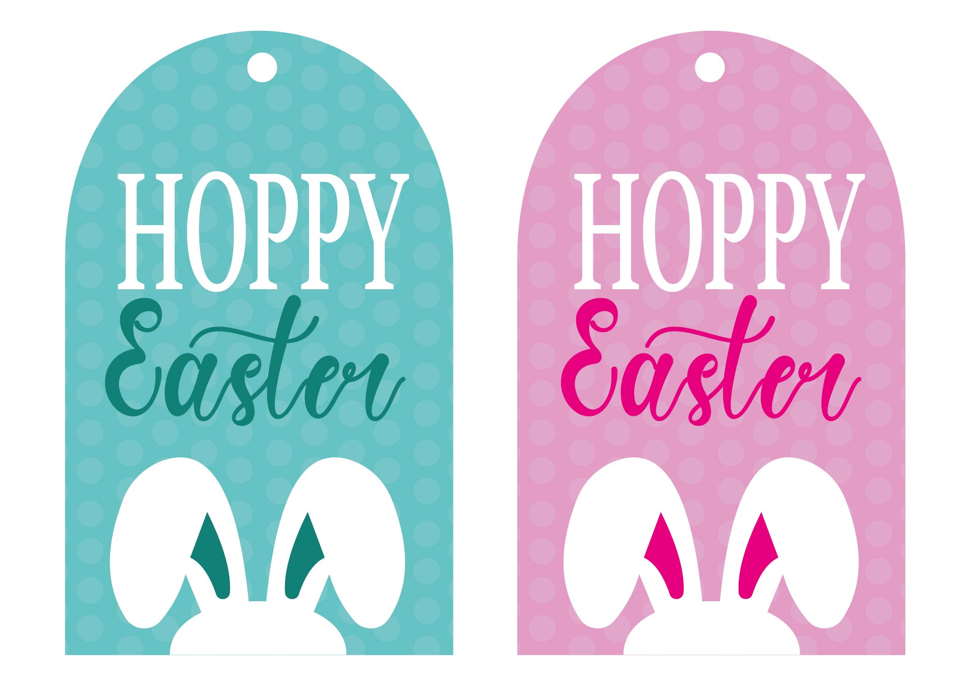 Hoppy Easter Gift Tags Printable