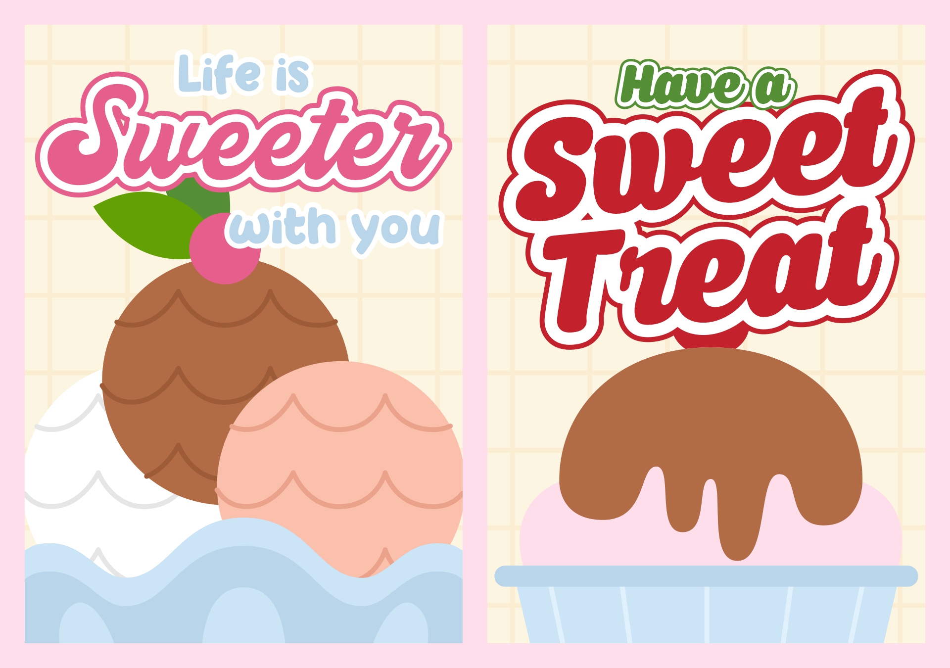 Ice Cream Sundae Printable Gift Tags