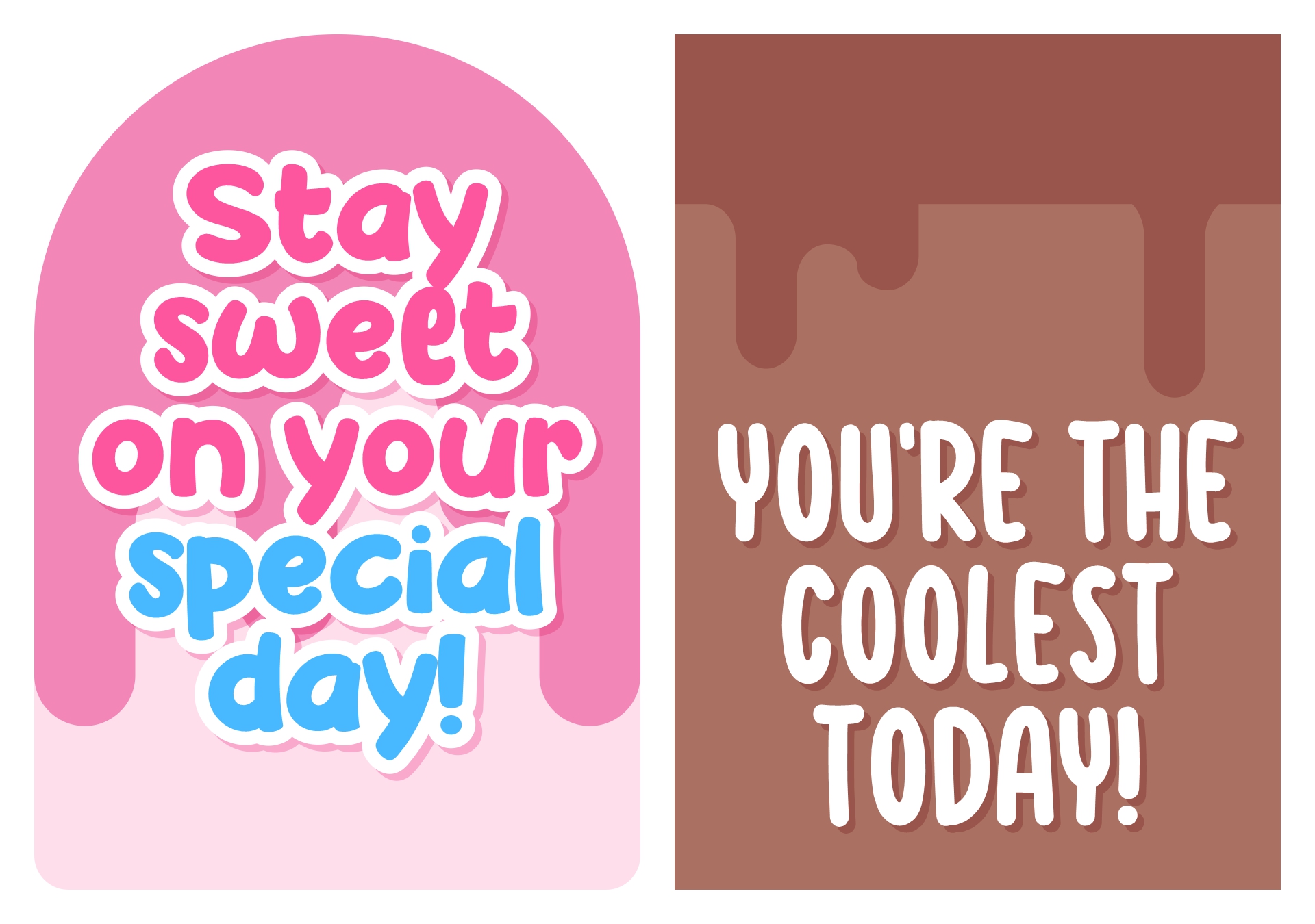 Ice Cream Themed Party Favor Tags Printable
